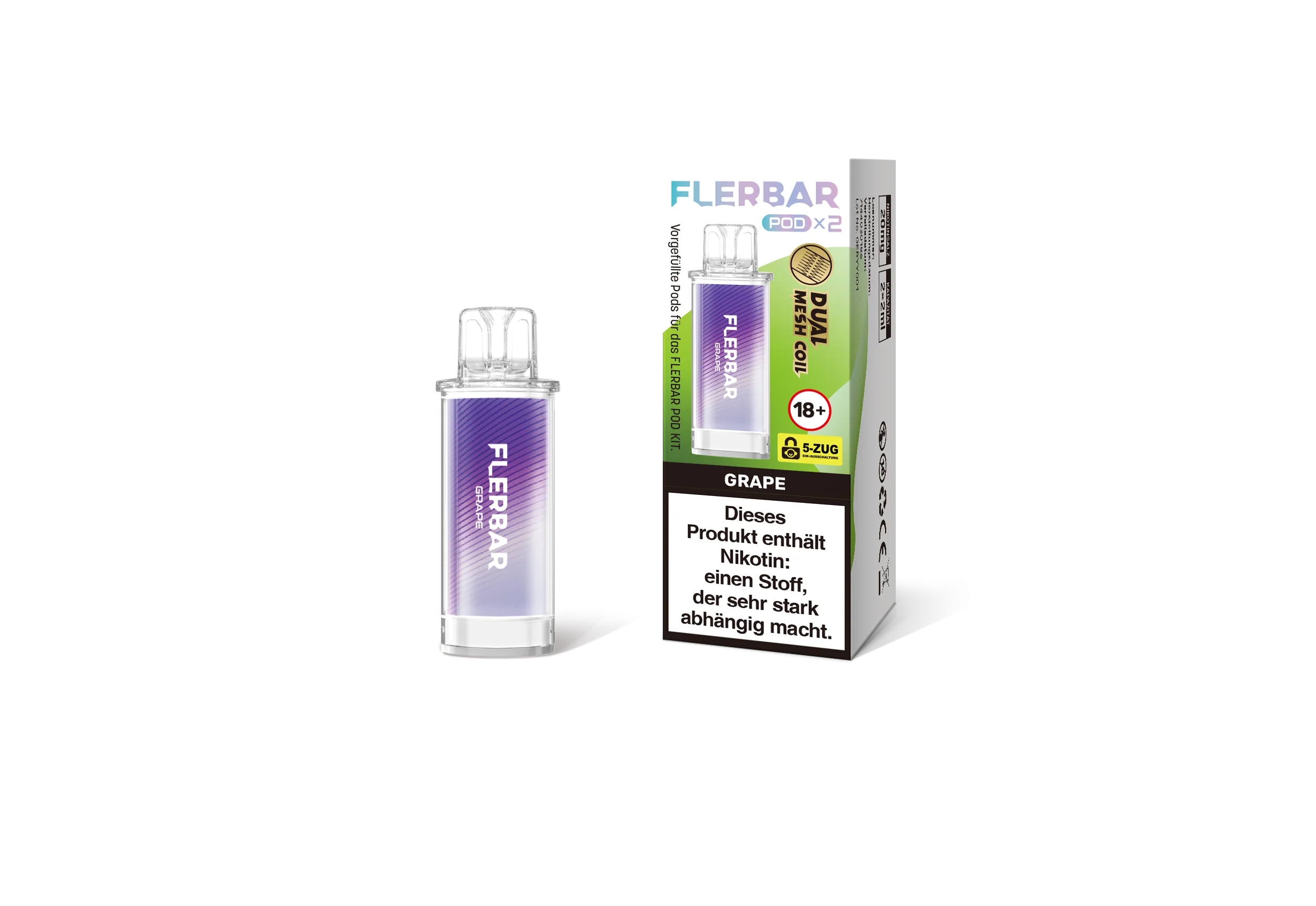 Flerbar Prefilled Pod Grape 20 mg | Günstig Online 2