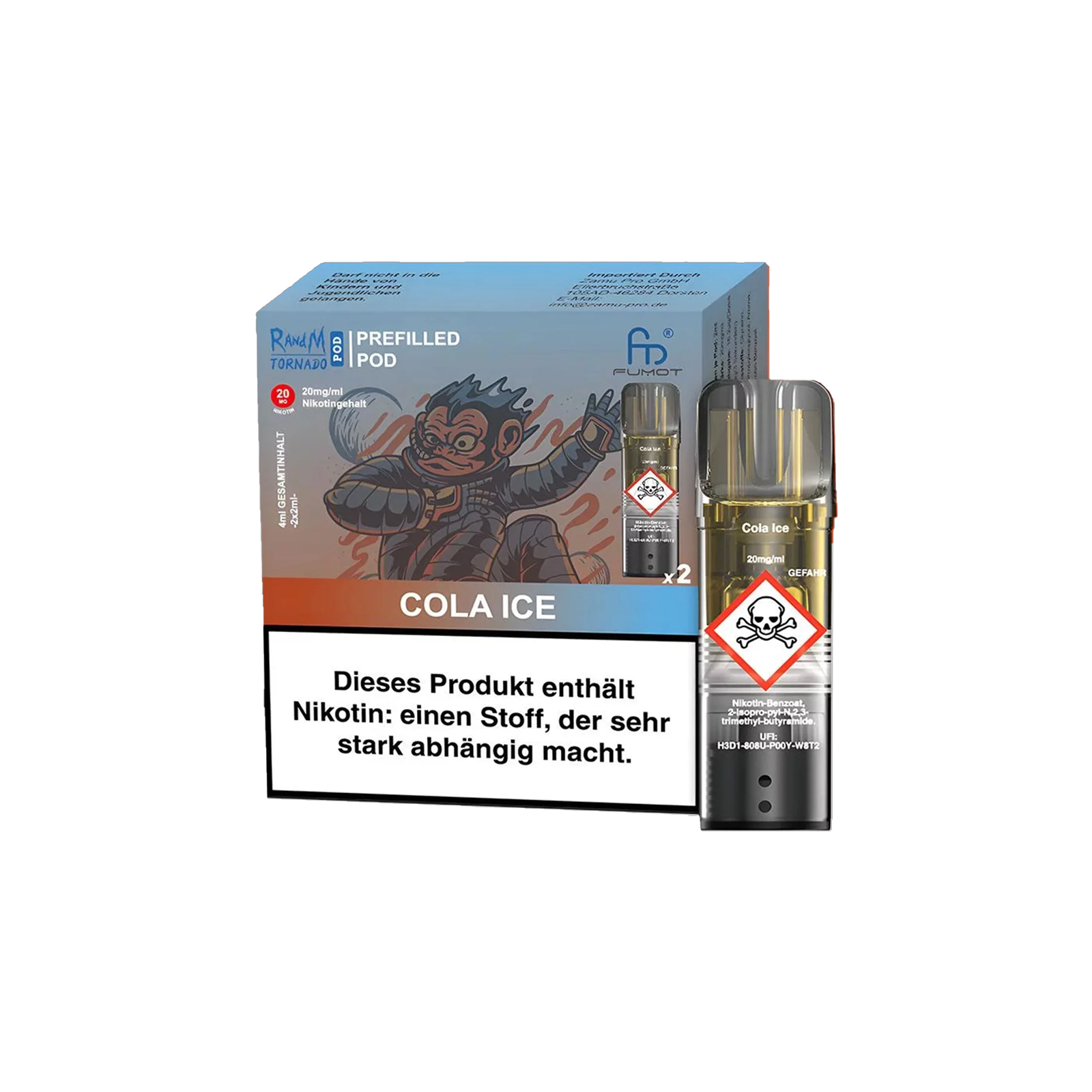 RandM  - Tornado Pods - Cola Ice - 2-Pack - 20 mg - 2 ml