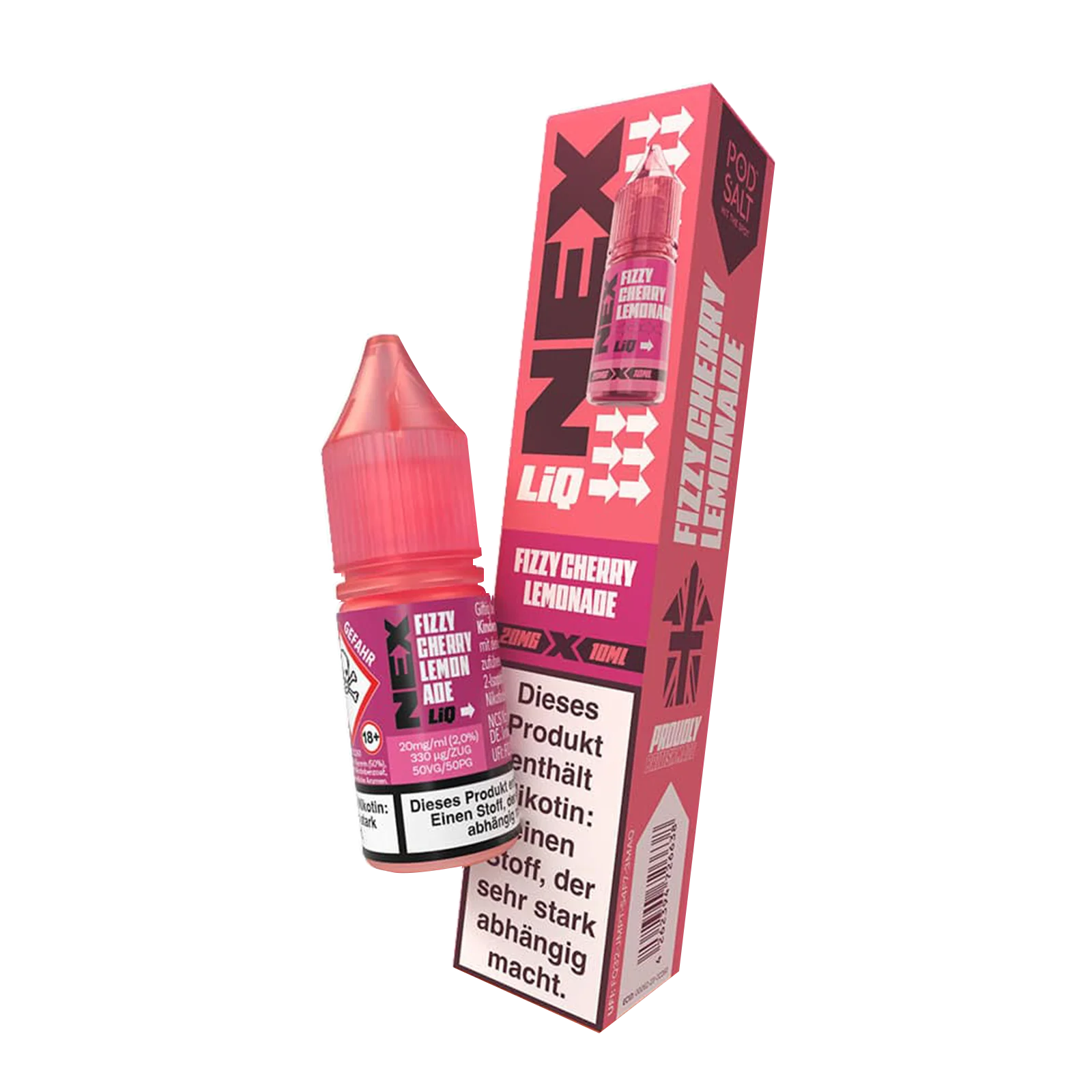 NexLiq - Pod Salt- NicSalt - 10 ml 20 mg Fizzy Cherry Lemonade 2