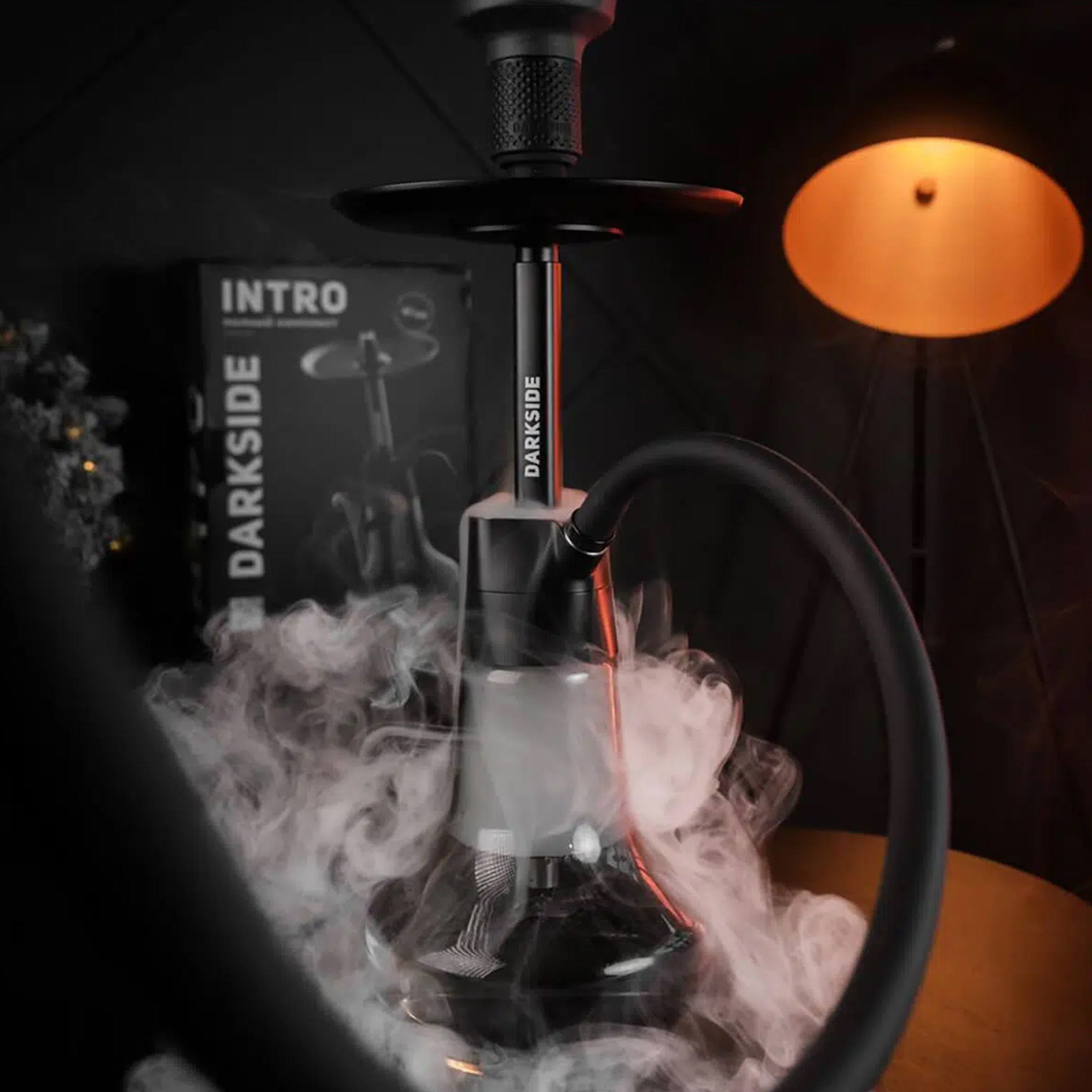 DARKSIDE INTRO Shisha Set: Kompakte Wasserpfeife 2 Darkside - Intro - Shisha Set - Black