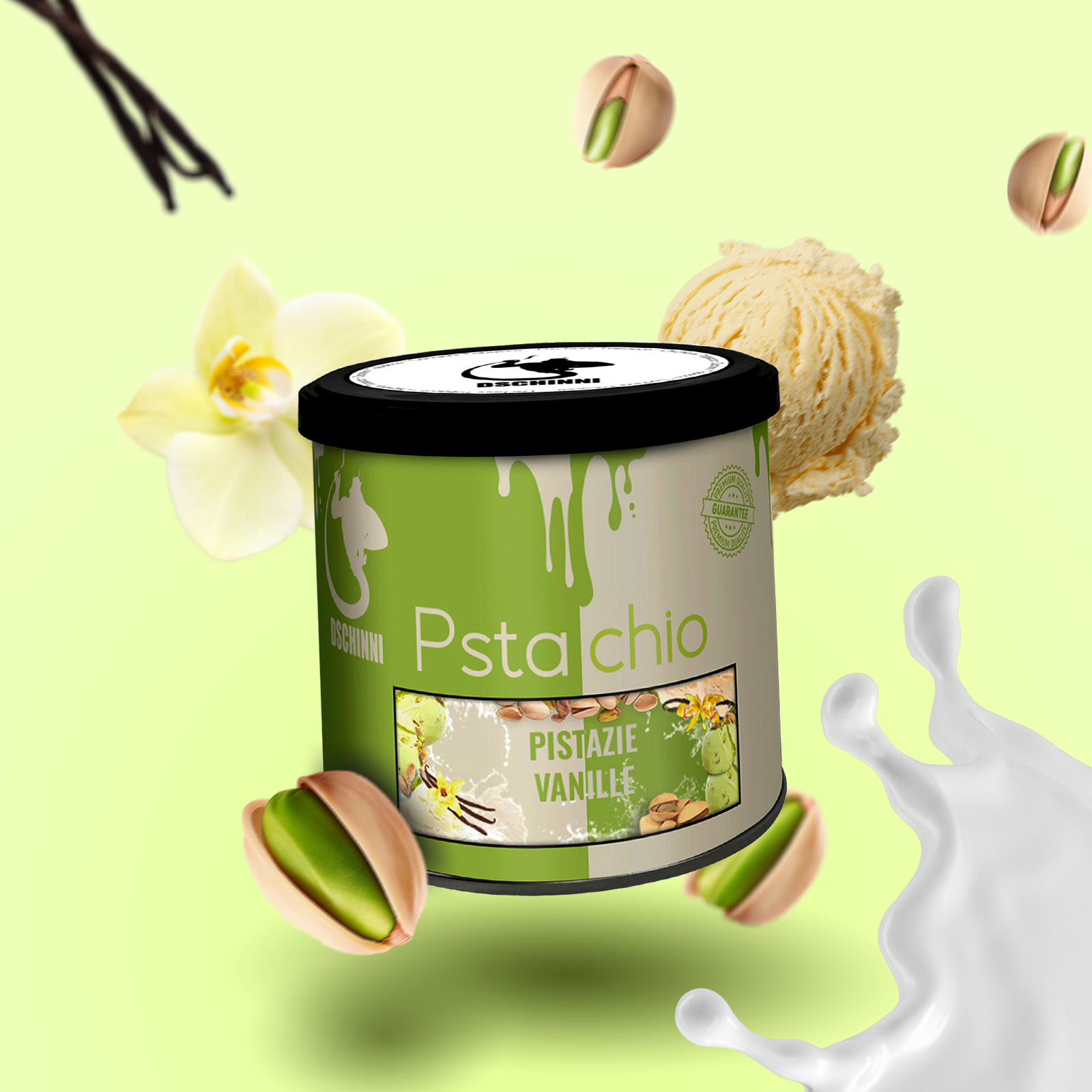 Dschinni - Pfeifentabak - Pistachio - 65g | Shishatabak g&uuml;nstig kaufen A