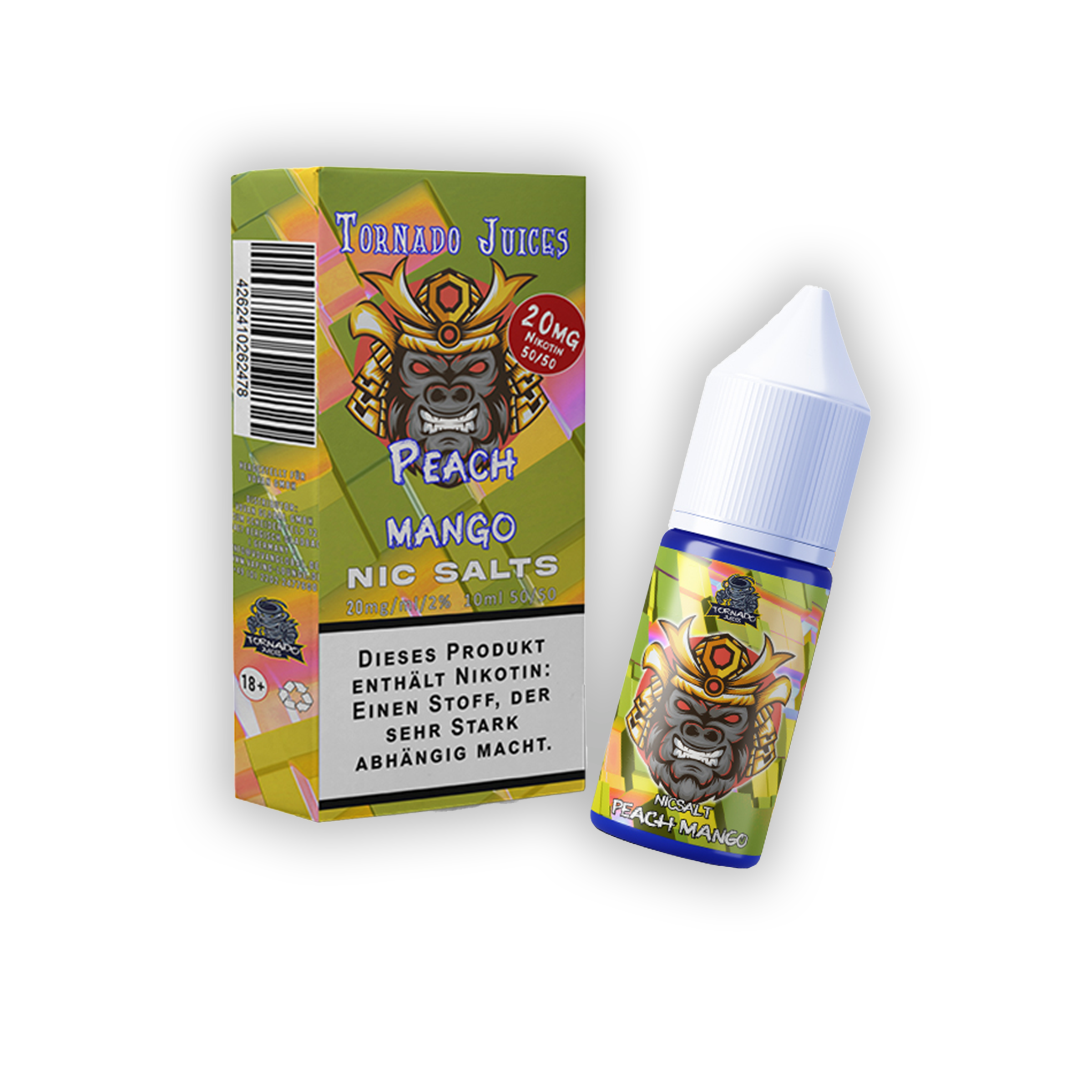 Tornado Juices Peach Mango Ice Vape E-Liquid mit Nikotinsalz 2
