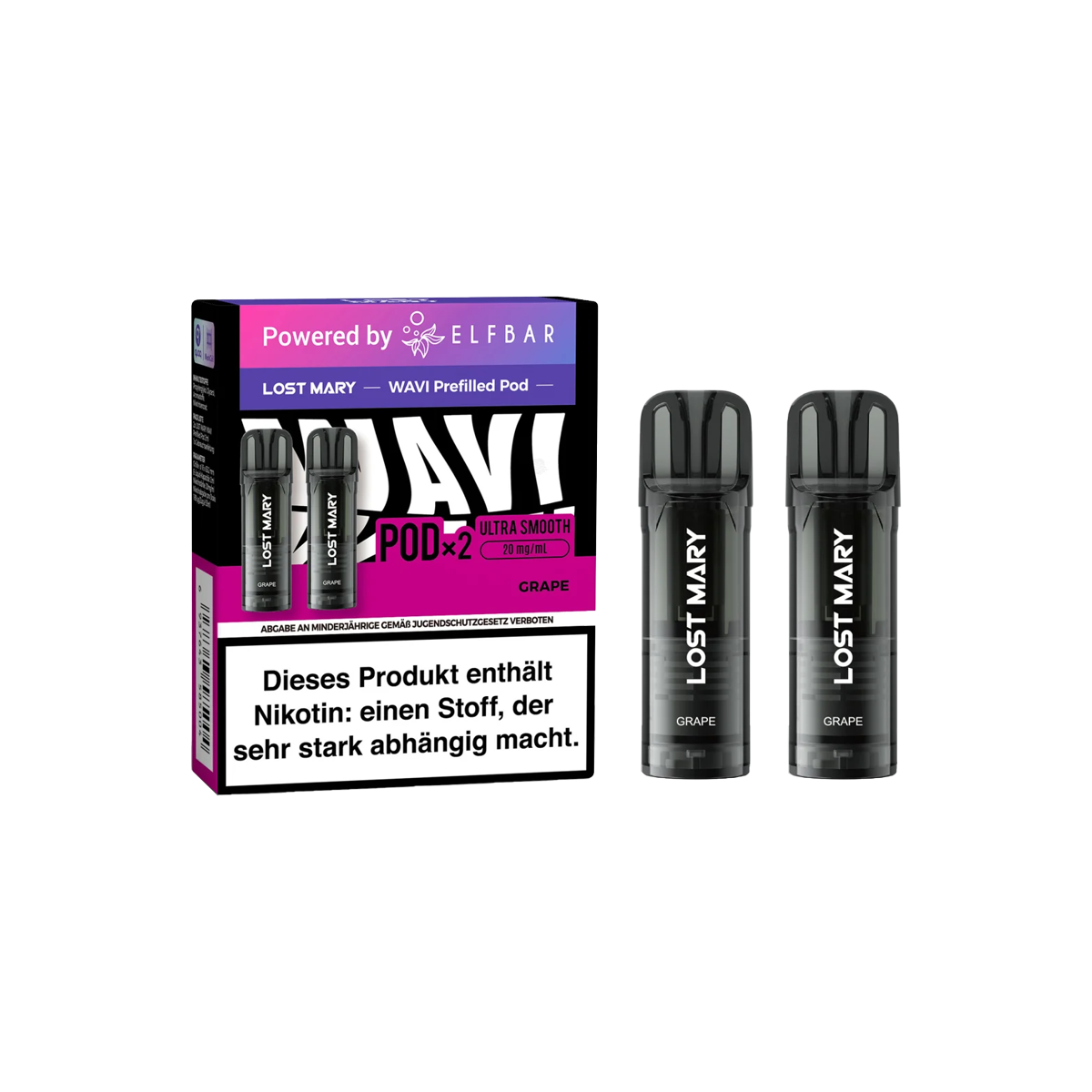 Lost Mary - Prefilled Pods - Wavi - Grape - 20 mg - 2 ml - 2 Stk.1