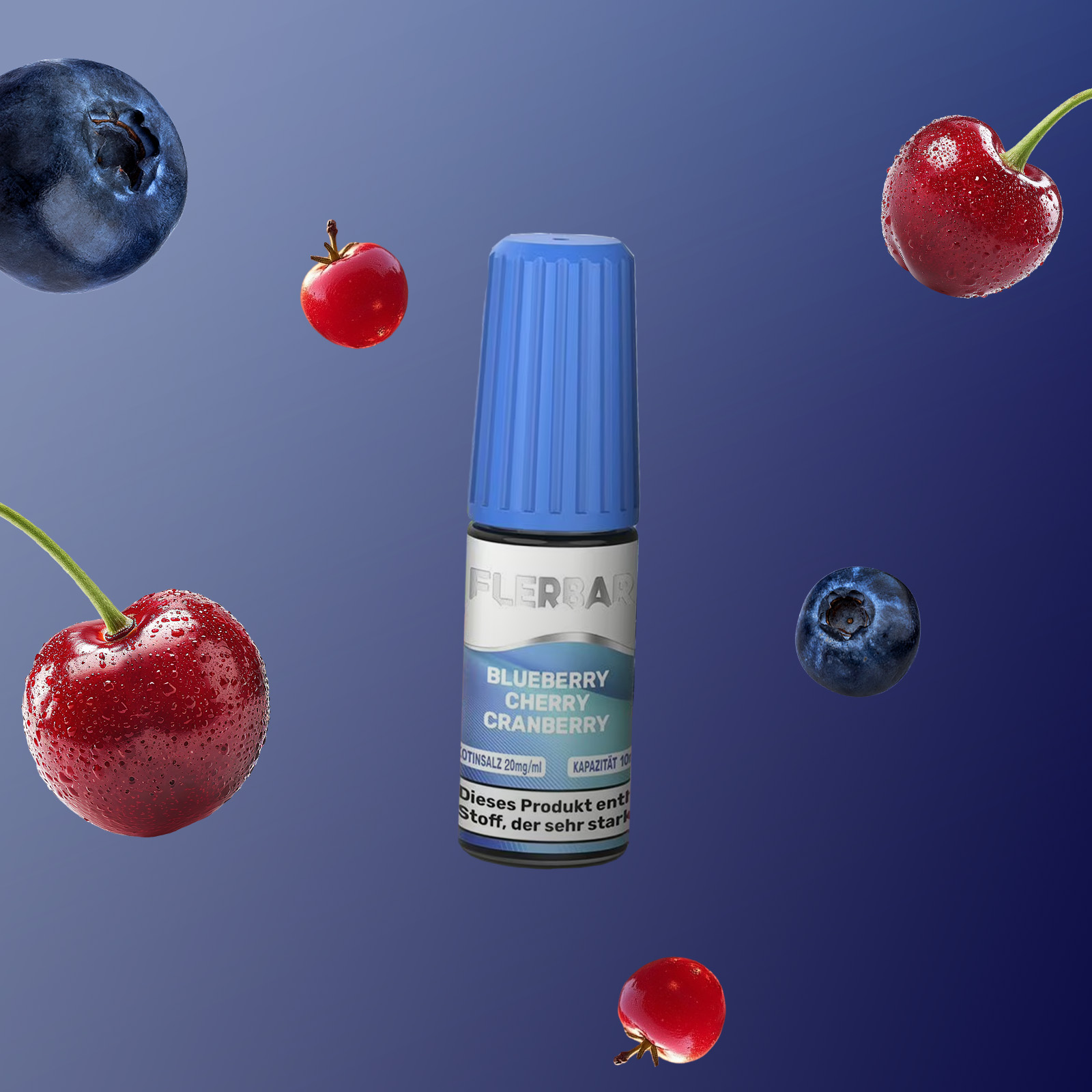 Flerbar - E-Liquid - Nicotine salt - Blueberry Cherry Cranberry - 10 ml - 20 mg