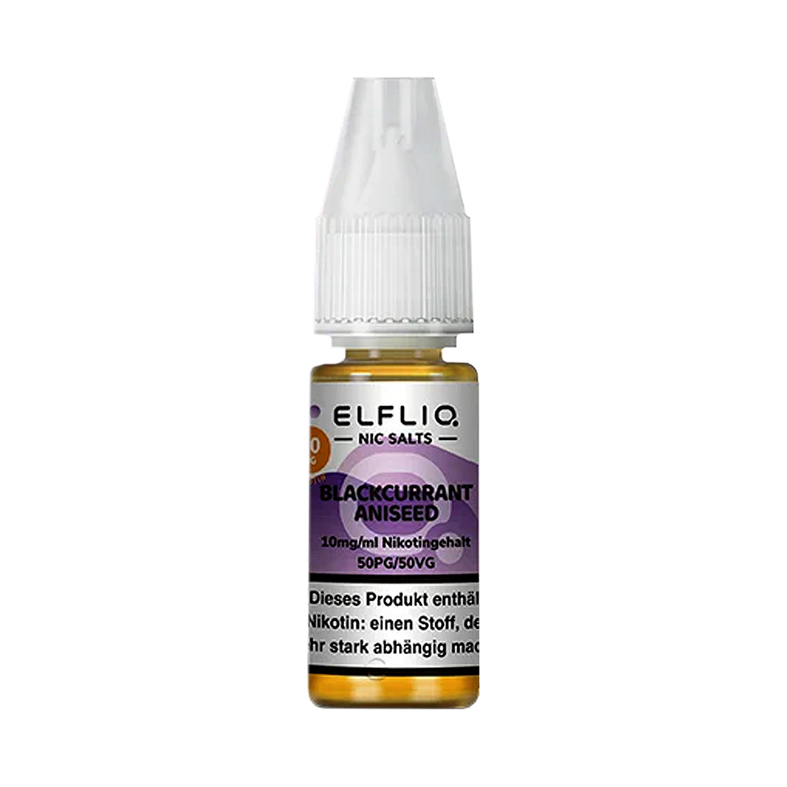 Elf Bar - ElfliQ - E-Liquid - Nicotine Salt - Blackcurrant Aniseed - 10 mg