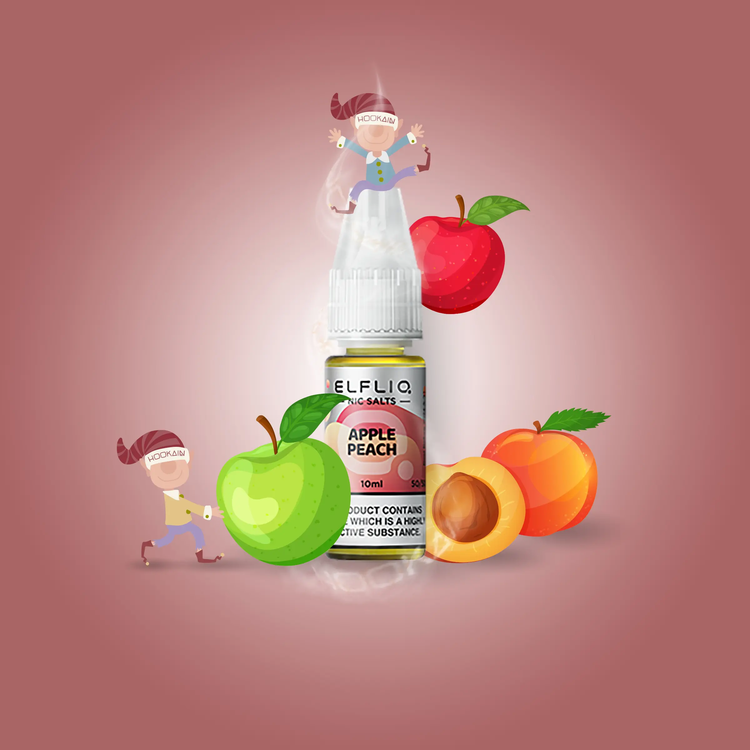 ElfliQ - Apple Peach - 20 mg | E-Zigaretten Liquid von Elf Bar kaufen1