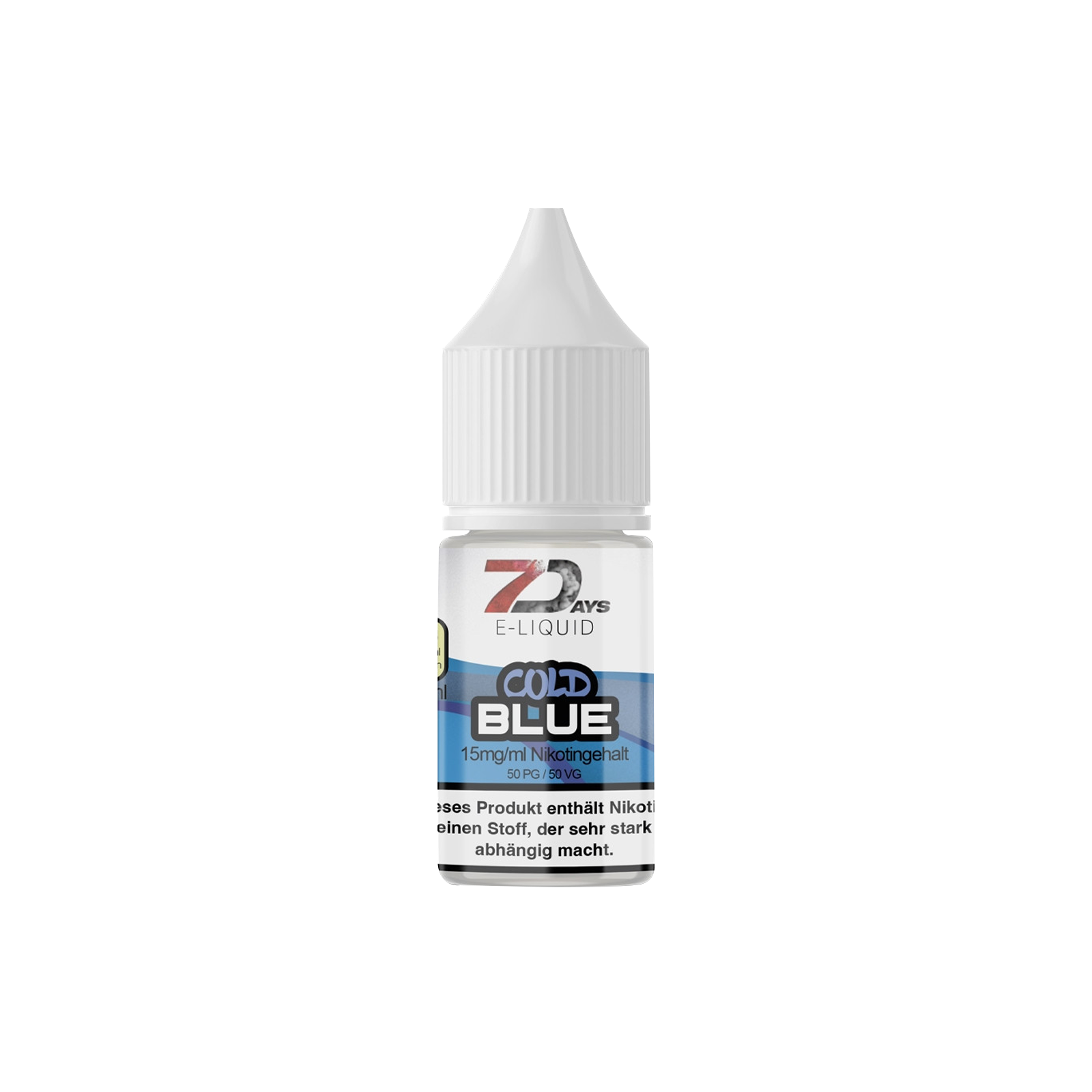 7 Days Cold Blue 15mg 10ml Nikotinsalz-Liquid &ndash; Beerenmix & K&uuml;hle 2