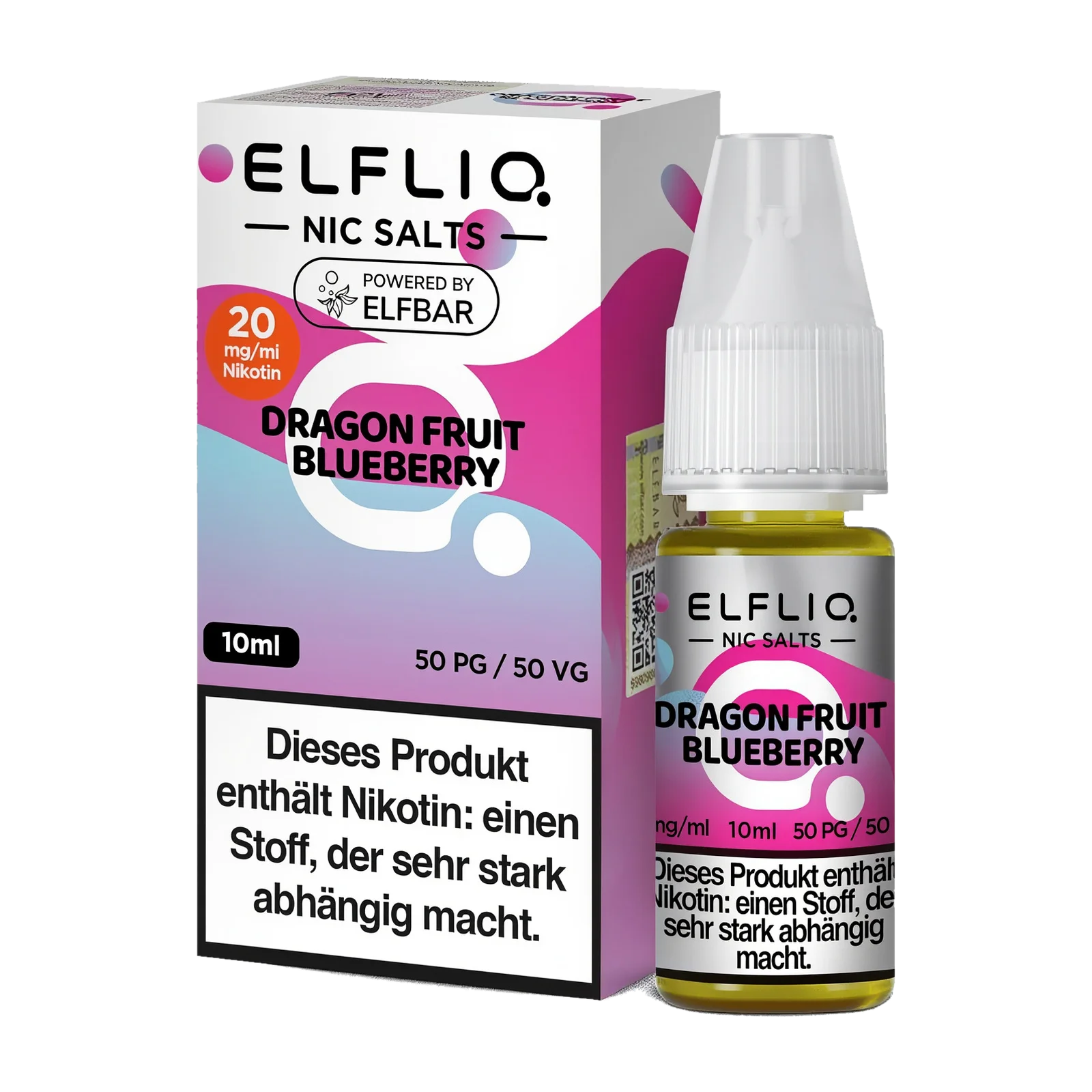 Elf Bar - ElfliQ - E-Liquid - Nicotine Salt - Dragonfruit Blueberry - 20 mg