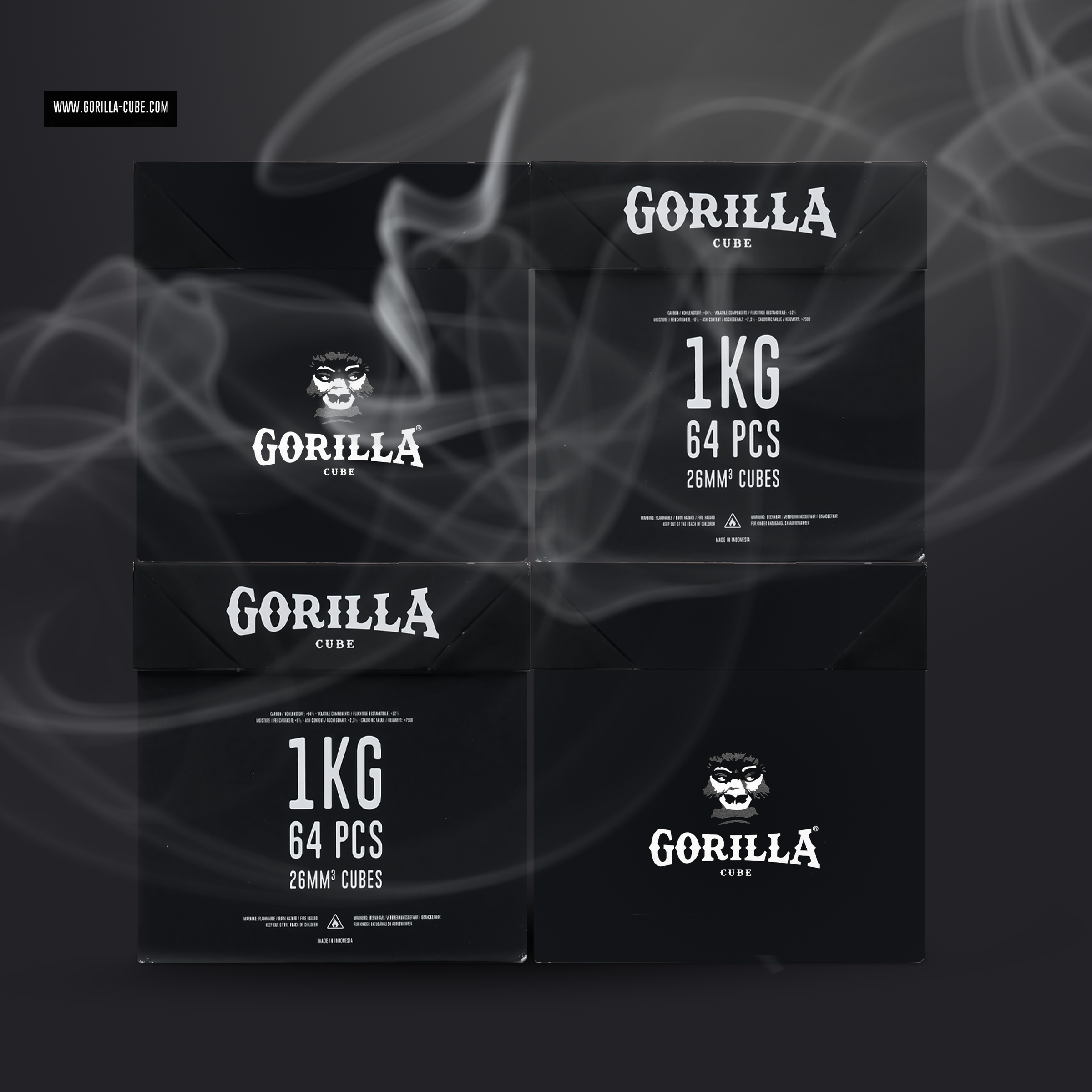 Gorilla - Natural charcoal - 26 Gorilla 26er Naturkohle 4 kg | Premium Shisha Kohle 1
