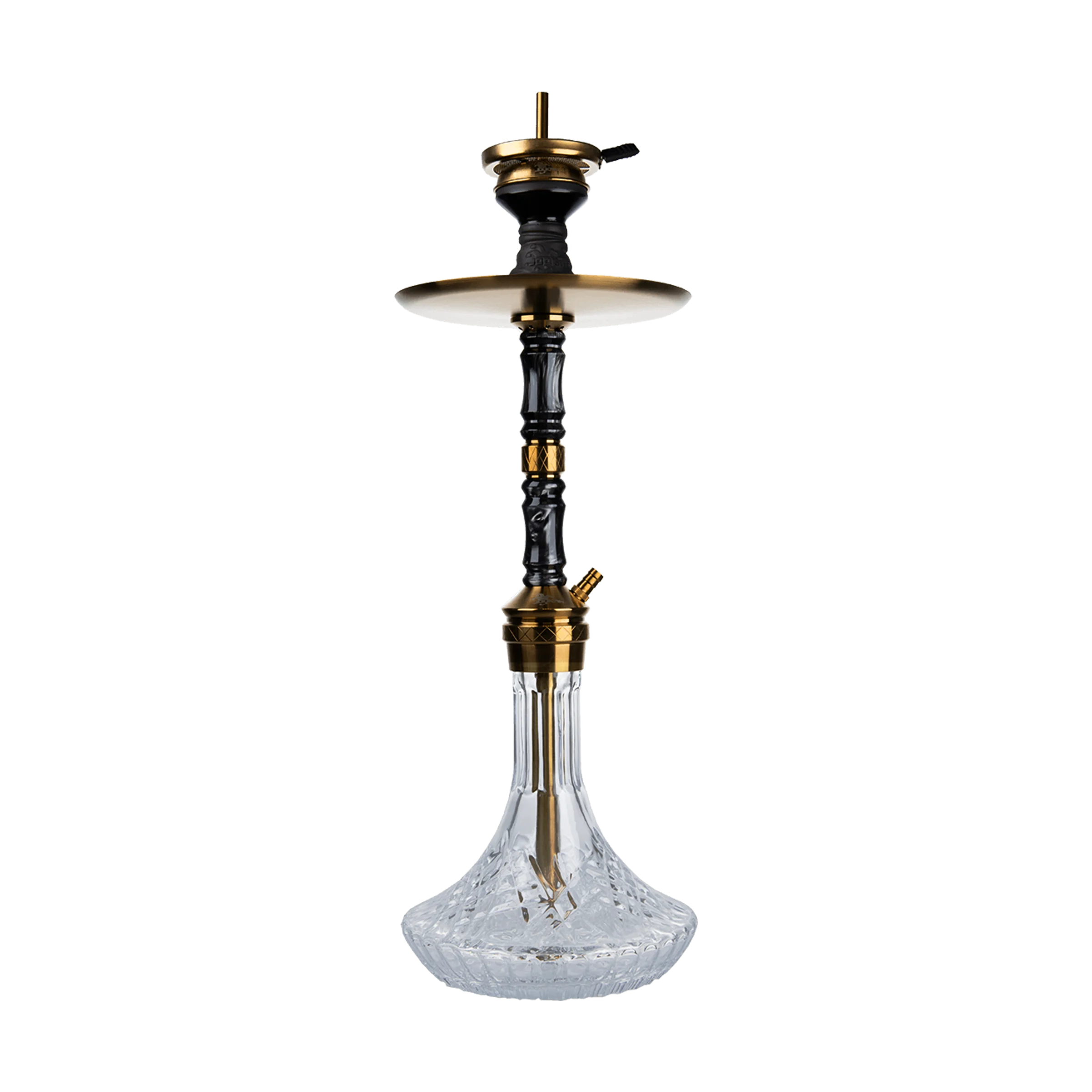 Jookah Edelstahl Shisha Set - Royal Flush - Gold - Black