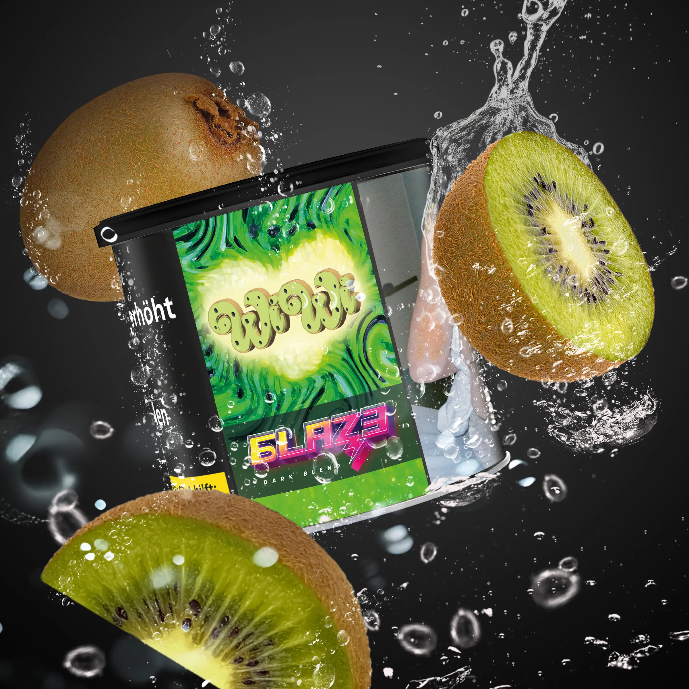 BLAZE Dark Leaf Wiwi 200g | Shishatabak 1