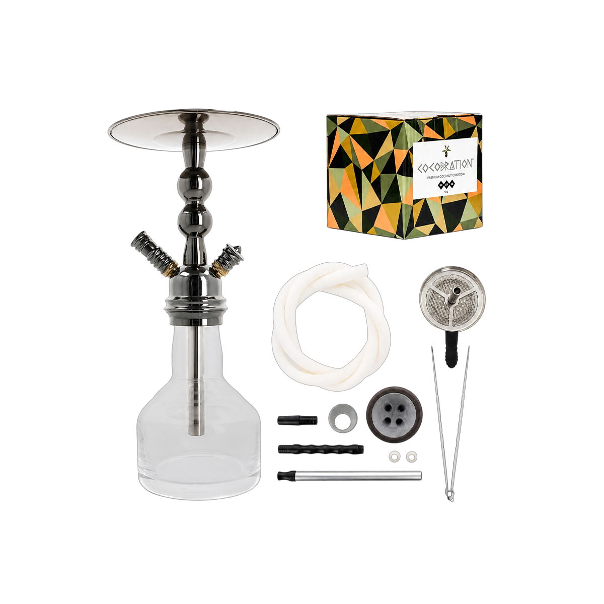 Summer Vibe Set &ndash; Shisha Bundle H2 009 & Naturkohle 1