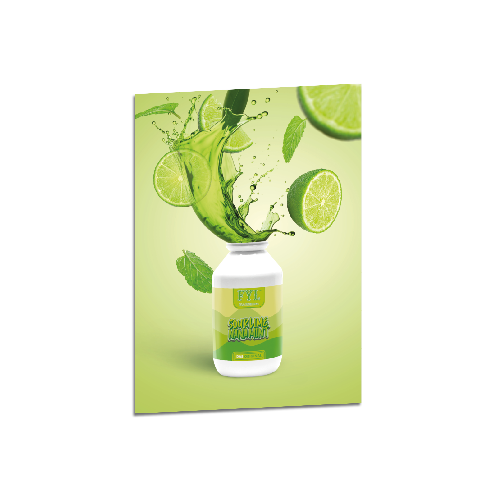 Hookain Poster - A3 - FYL Sour Lime Nana