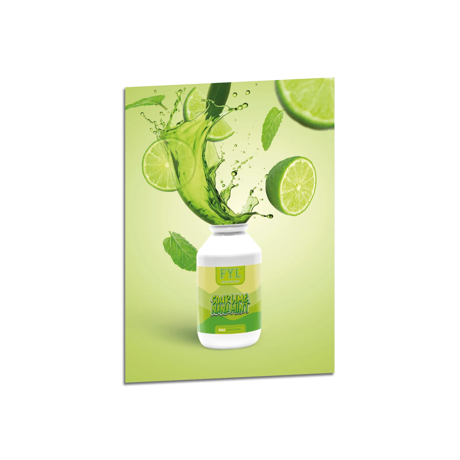 Hookain Poster - A3 - FYL Sour Lime Nana