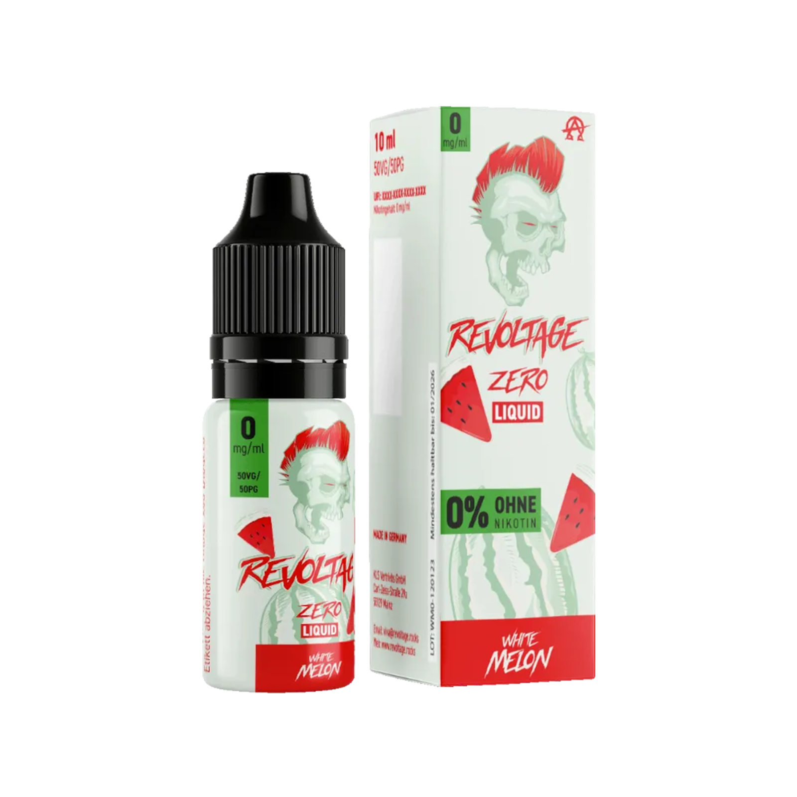 Revoltage - E-Liquid - Nikotinsalz - White Melon - 10 ml - 0 mg 2