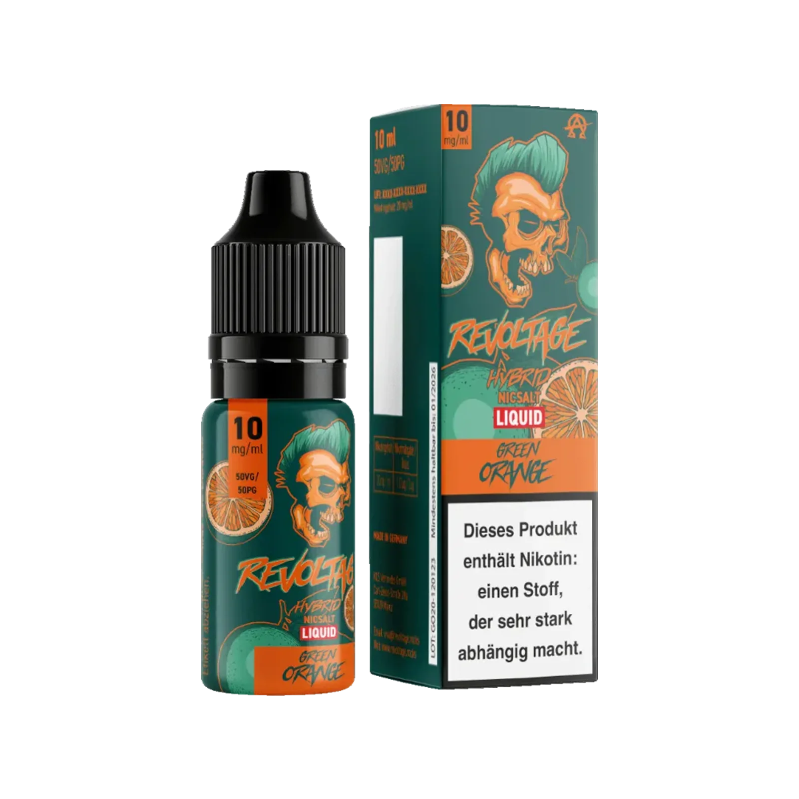 Revoltage - E-Liquid - Nikotinsalz - Green Orange - 10 ml - 10 mg 1