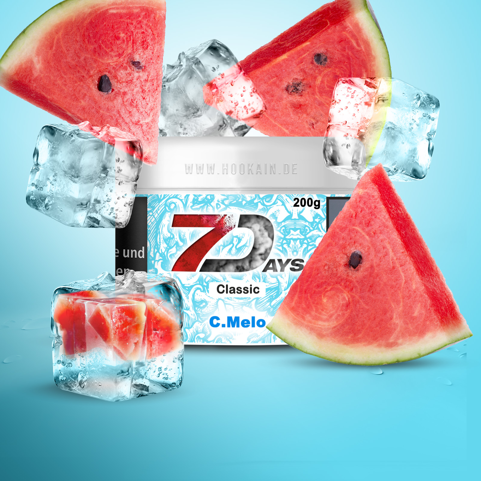 7Days Classic C. Melo 200 g | Shisha Tabak g&uuml;nstig bestellen - 1