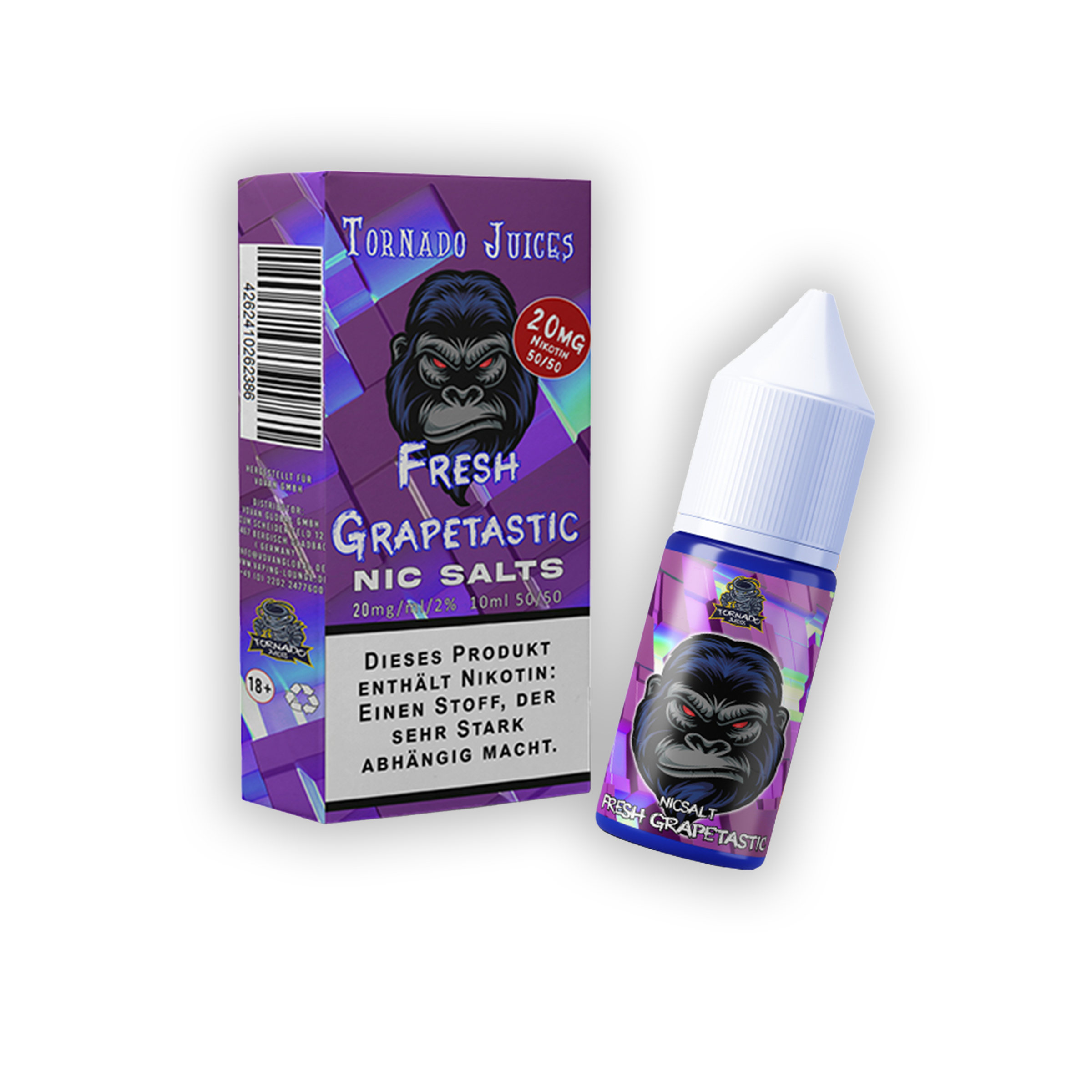 Tornado Juice - Grapetastic - E-Liquid - Nic Salt - 20 mg