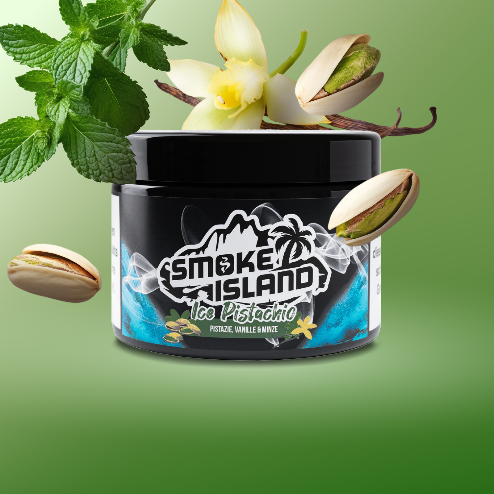 Smoke Island - nicotine free - Ice Pistachio - 200 g 