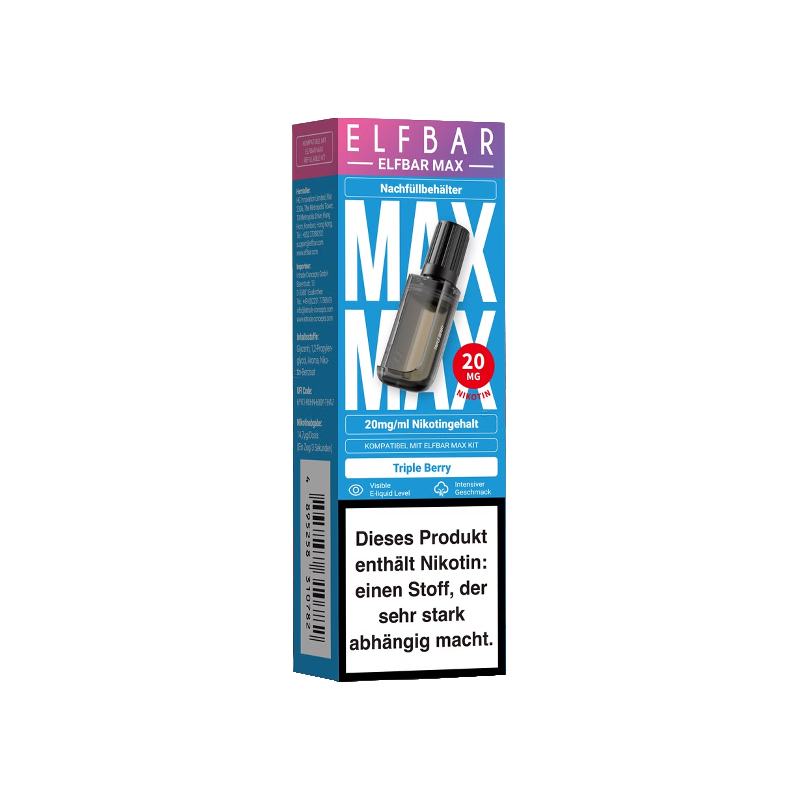 Elf Bar - Max - Pod - Triple Berry - 20 mg 2