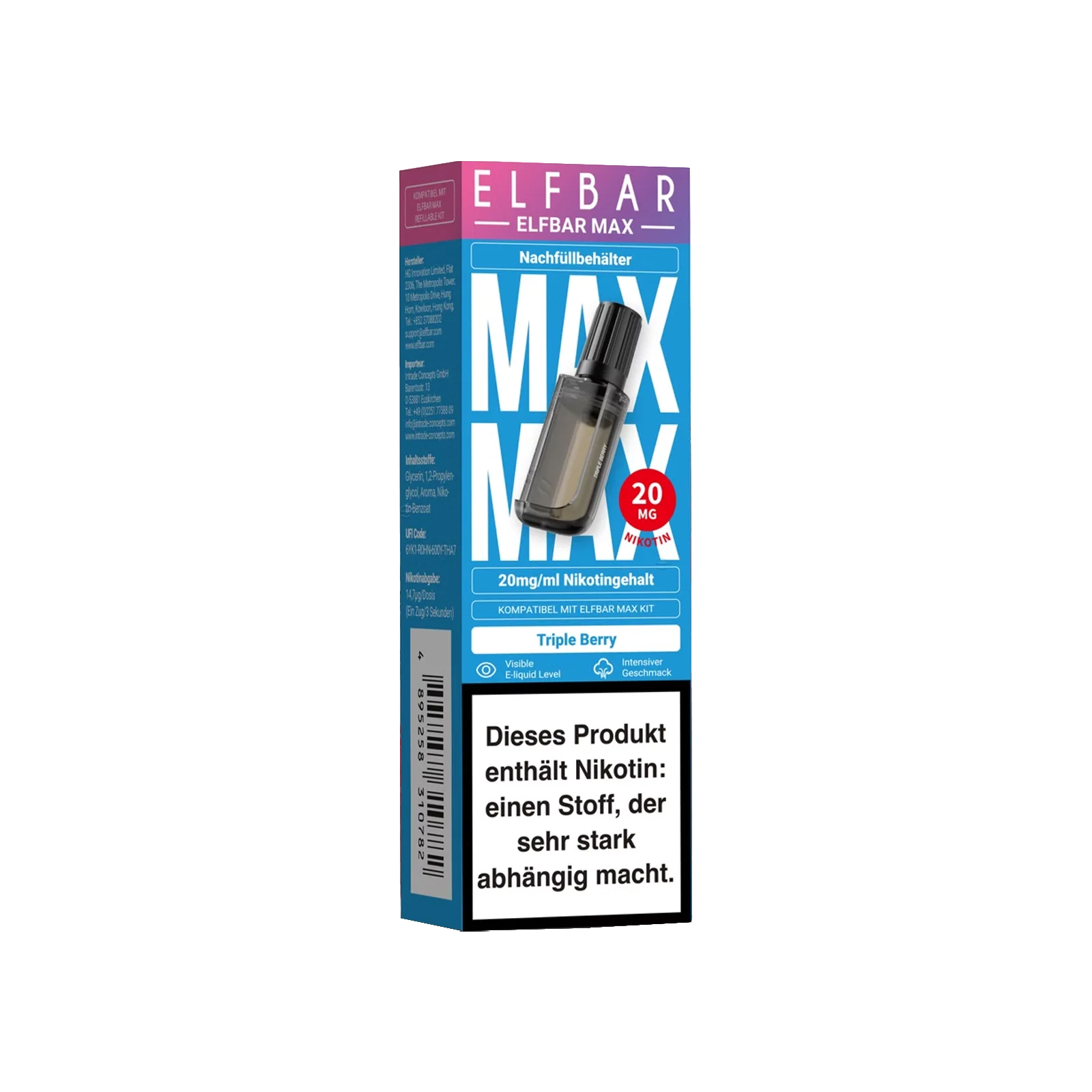 Elf Bar - Max - Pod - Triple Berry - 20 mg 2