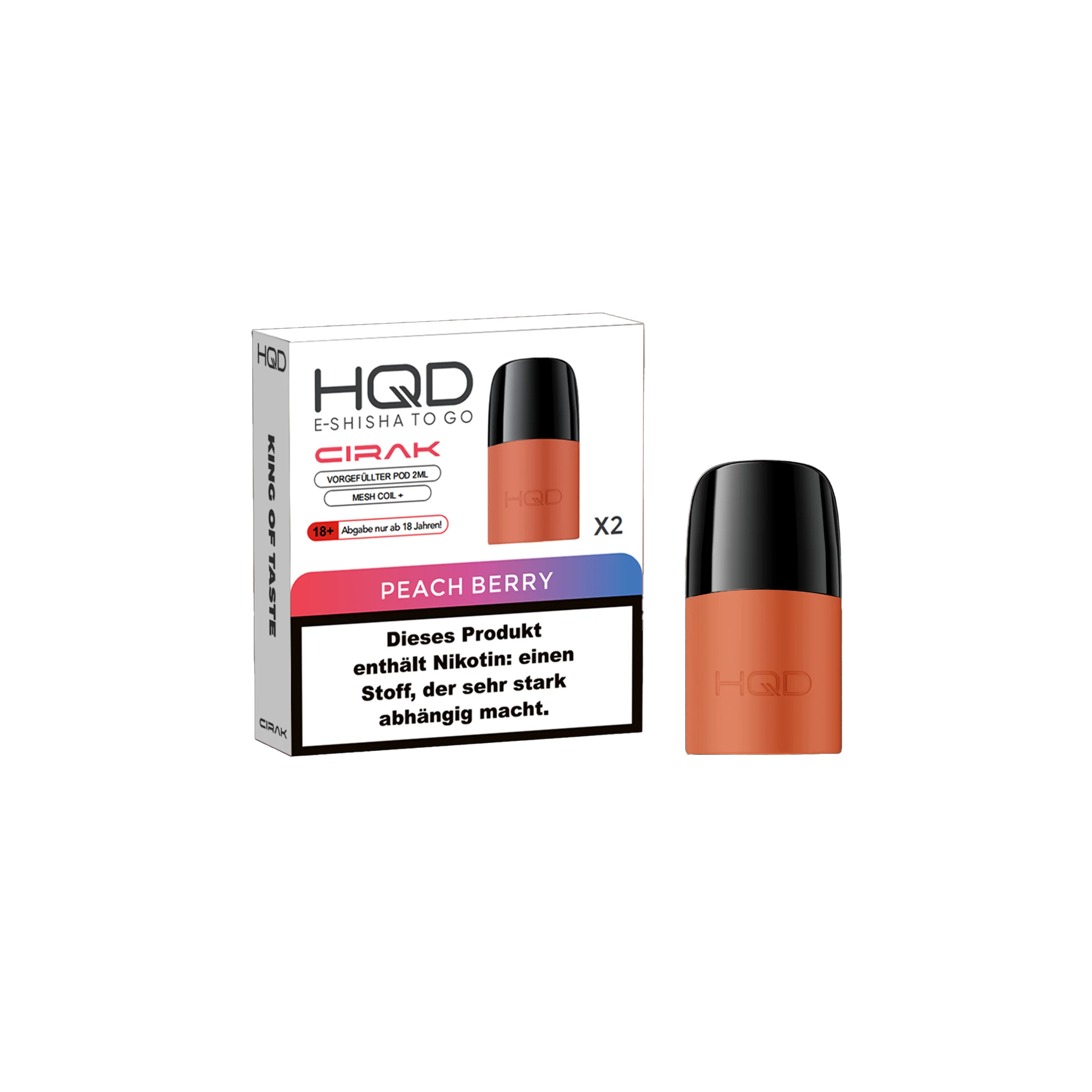 HQD - Cirak - Prefilled Pod - Peach Berry