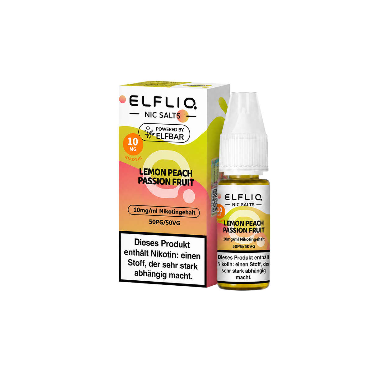 Elf Bar - ElfliQ - E-Liquid - Nikotinsalz - Lemon Peach Passion Fruit - 10 mg1-