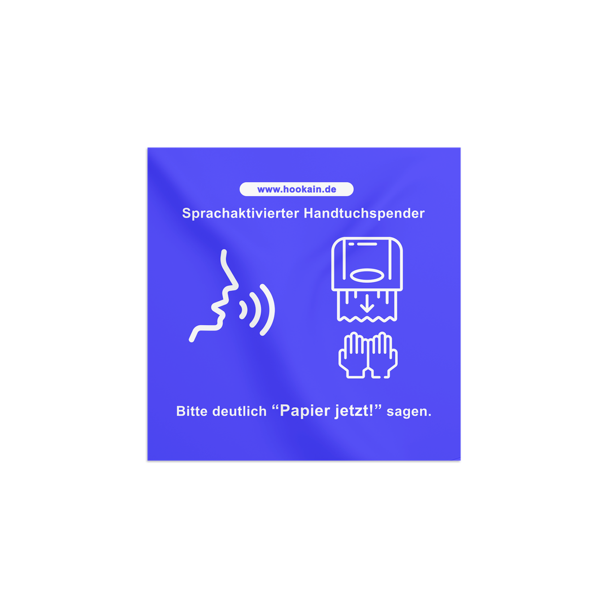 Hookain - Sticker -  Handtuchspender - Lustige Party Aufkleber - 7.4 x 7.4 cm