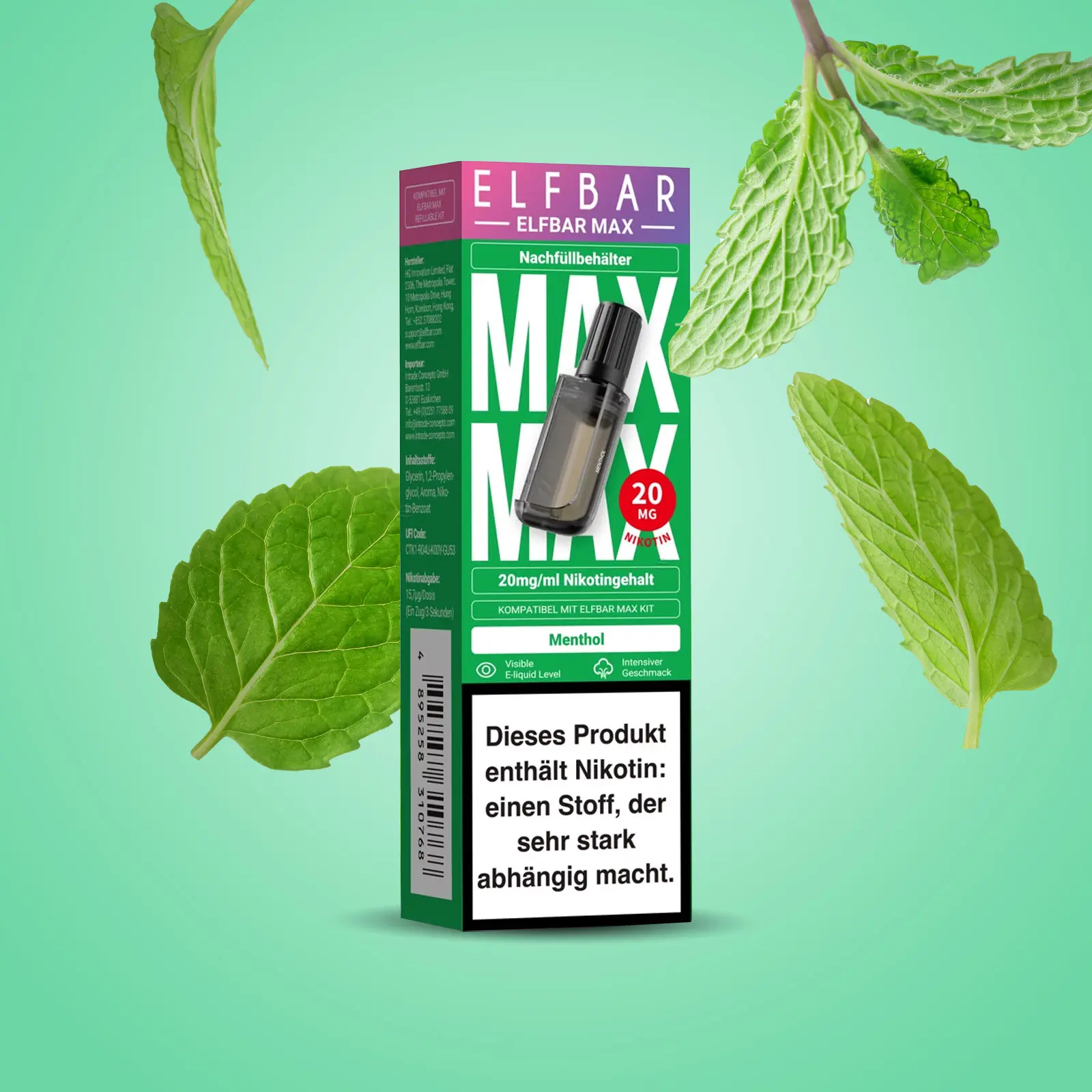 Elf Bar - Max - Pod - Menthol - 20 mg 1