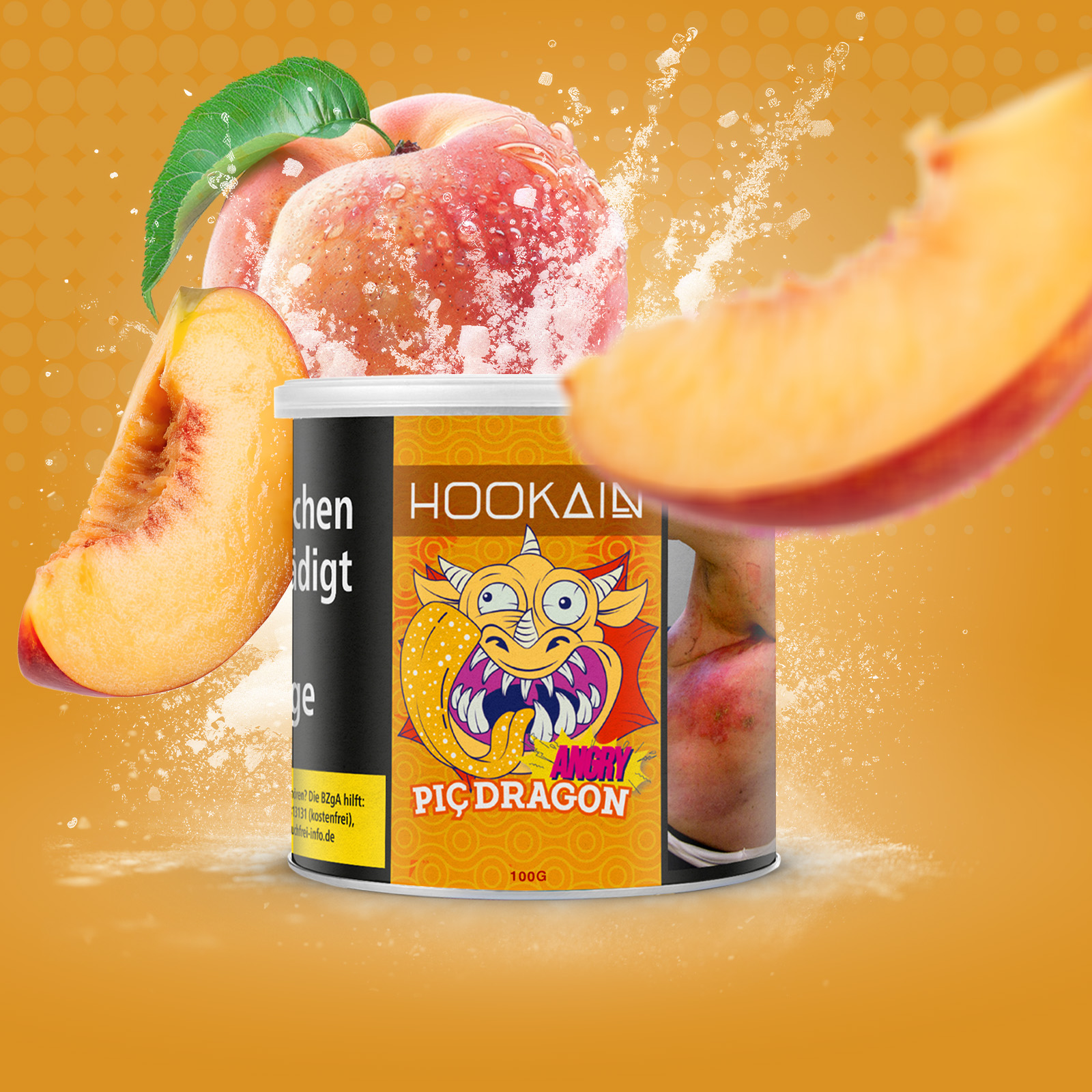 Hookain Angry Pic Dragon 100g Shisha Tabak fruchtig sauer 1
