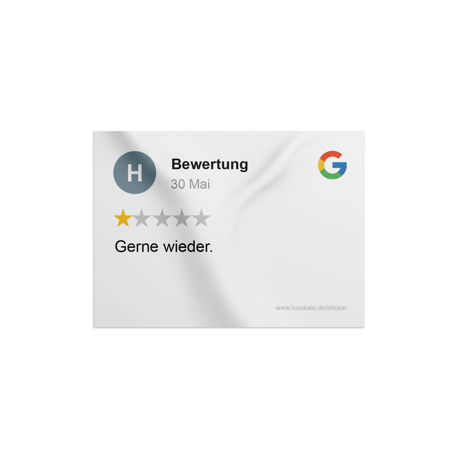 Bewertung - Gerne Wieder