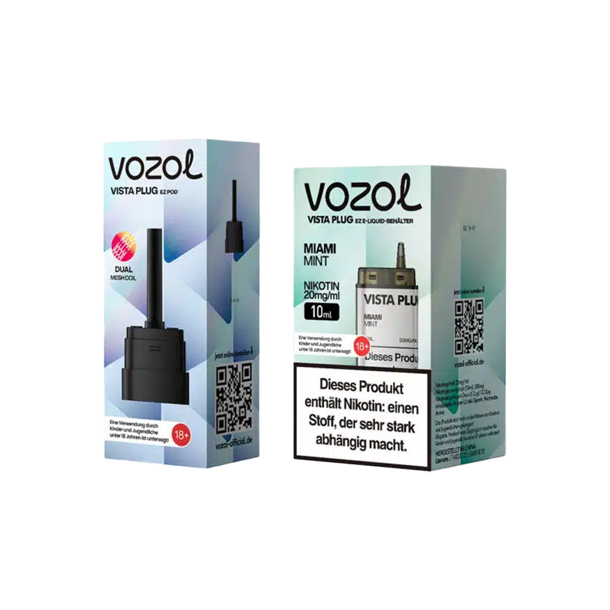 Vozol - Vista Plug Set - EZ Pod - Miami Mint + Empty Pod