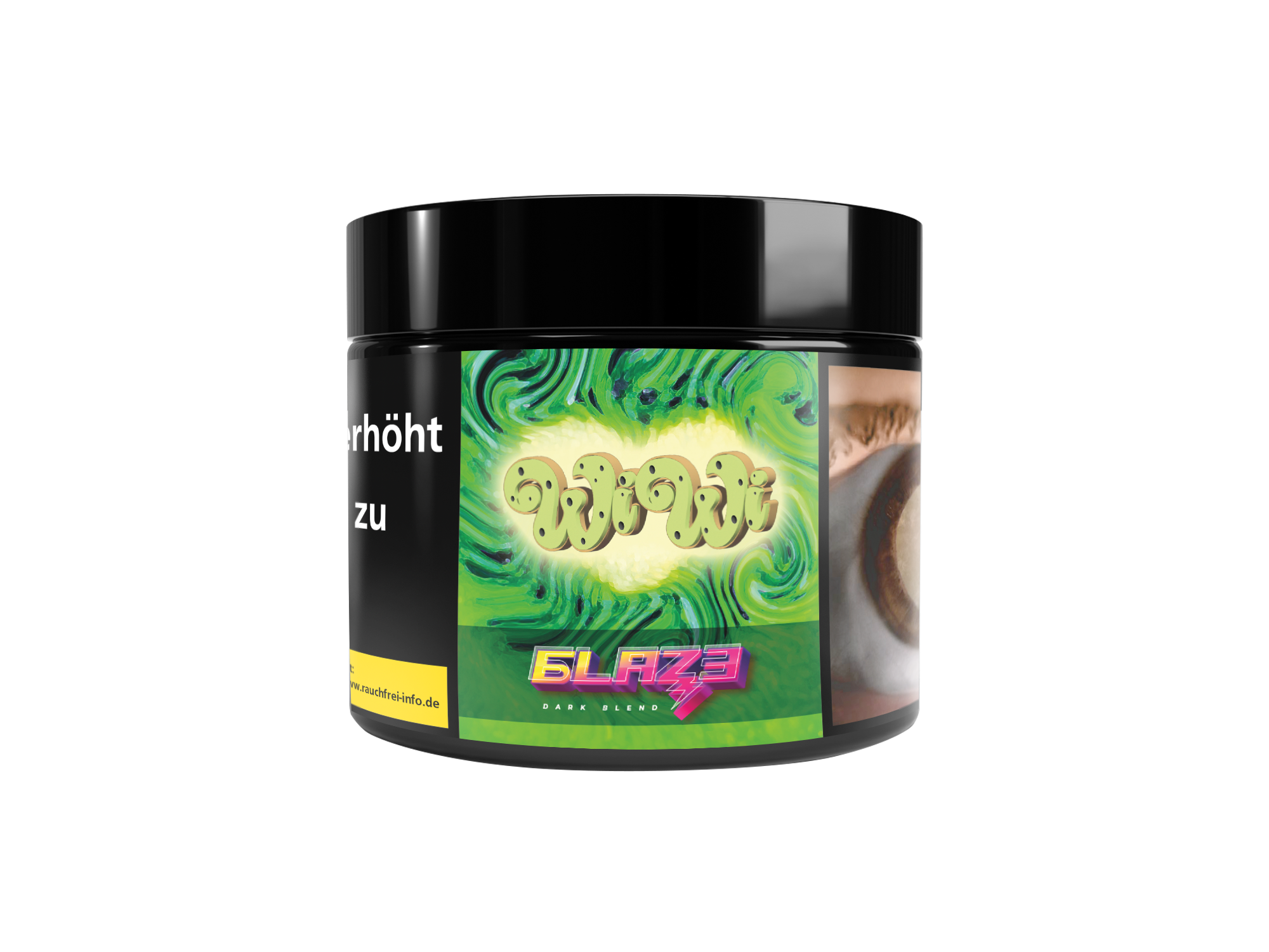 Blaze Dark Leaf Wiwi - Premium Schwarzer Shishatabak mit authentischem Kiwi-Geschmack | 25g