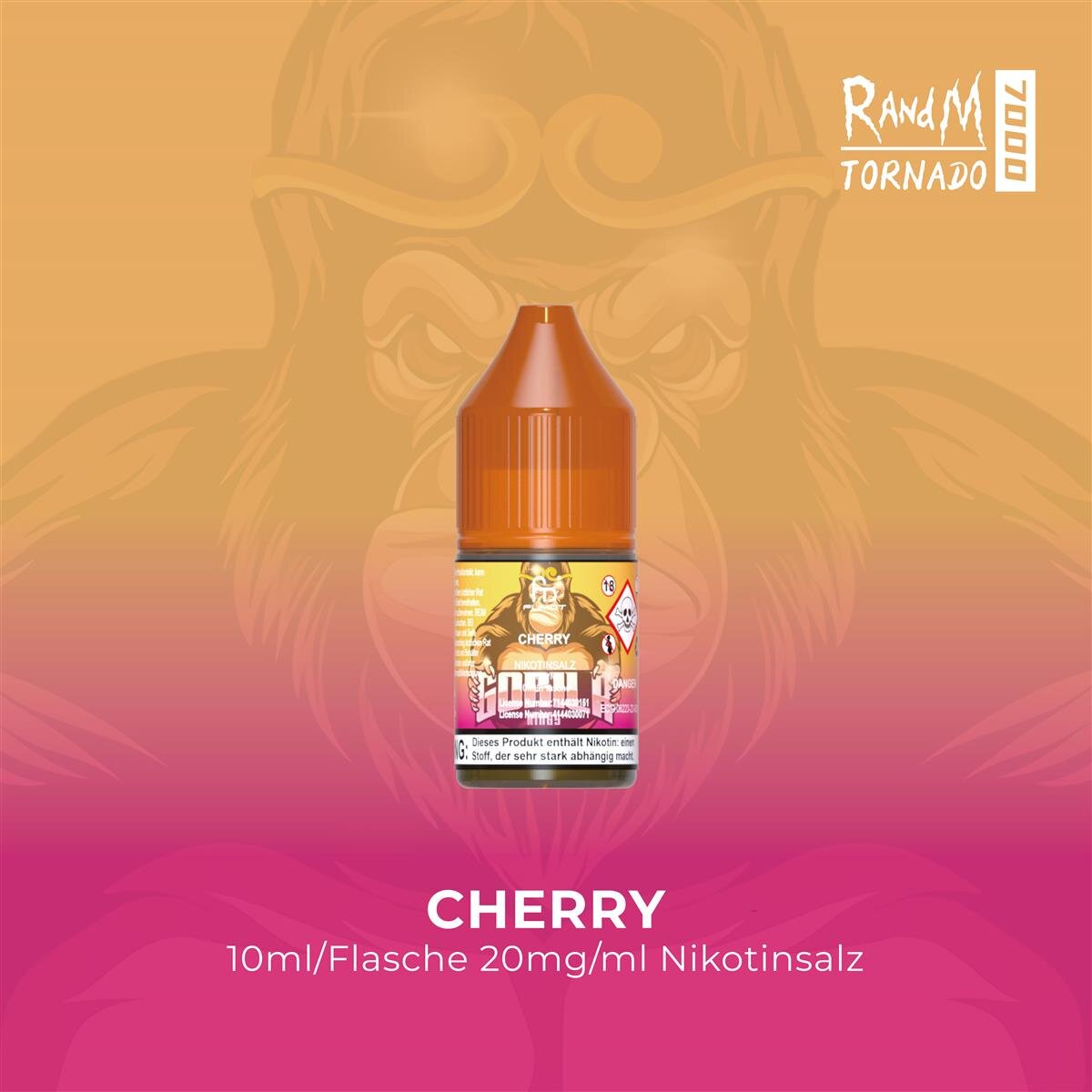 RandM Tornado 7000 - Cherry - E-Liquid - Nikotinsalz - 20 mg 1