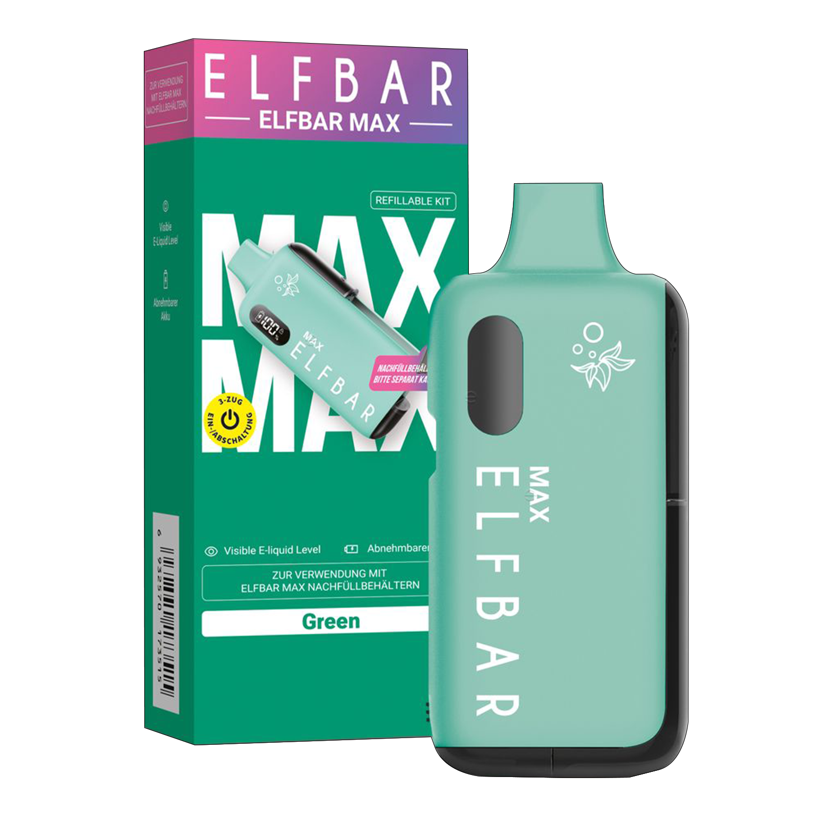 Elf Bar - Max - Pod Kit - Green -1