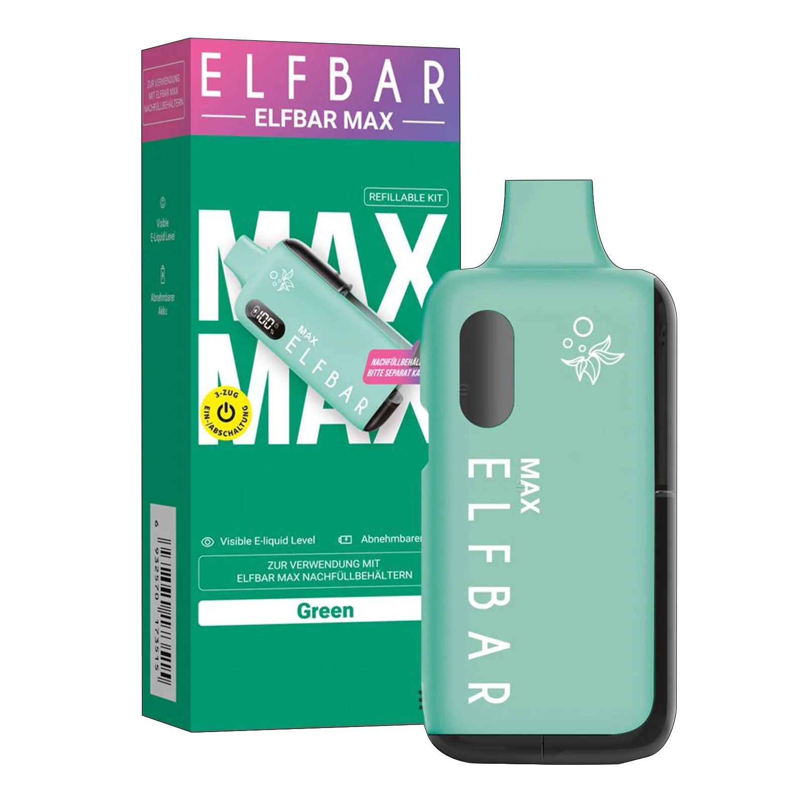 Elf Bar - Max - Pod Kit - Green -1