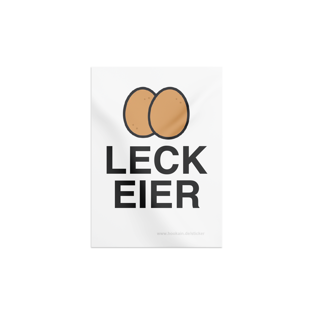 Hookain - Sticker - Leck Eier - 52 x 74 mm