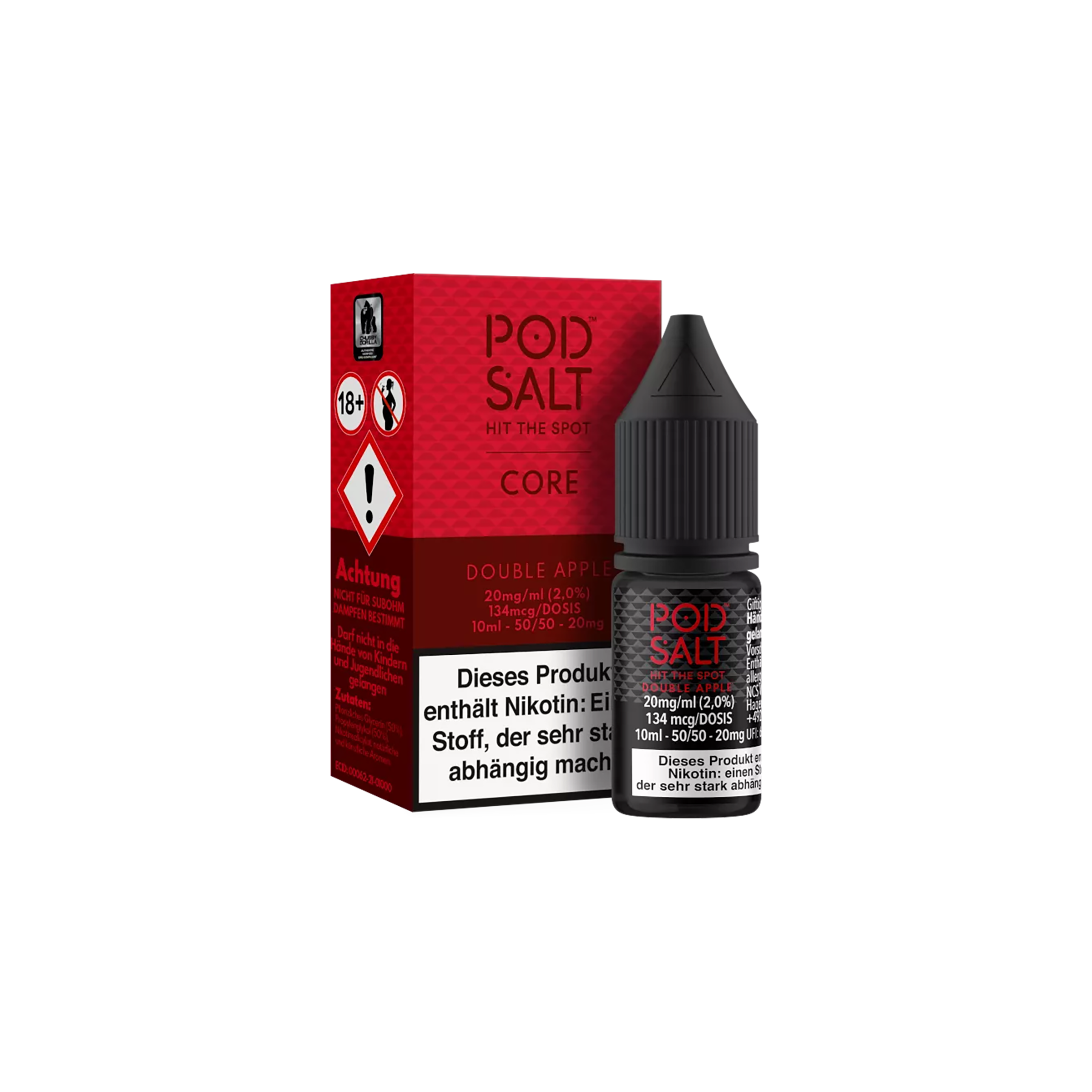 Pod Salt Core - E-Liquid - NicSalt - Double Apple - 10 ml - 20 mg