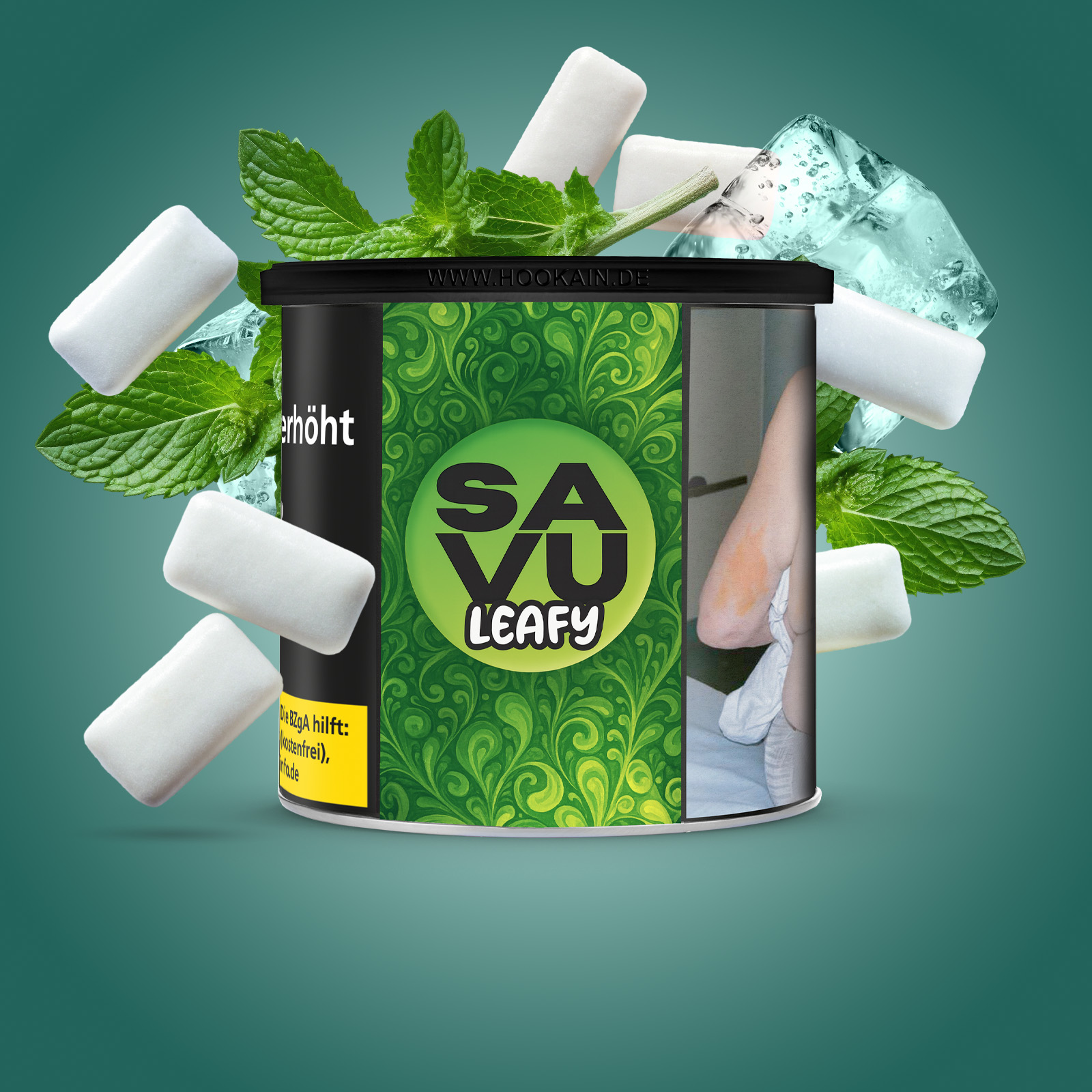 Savu Speedy 200 g Shisha Tabak – Kaugummi Minze 1