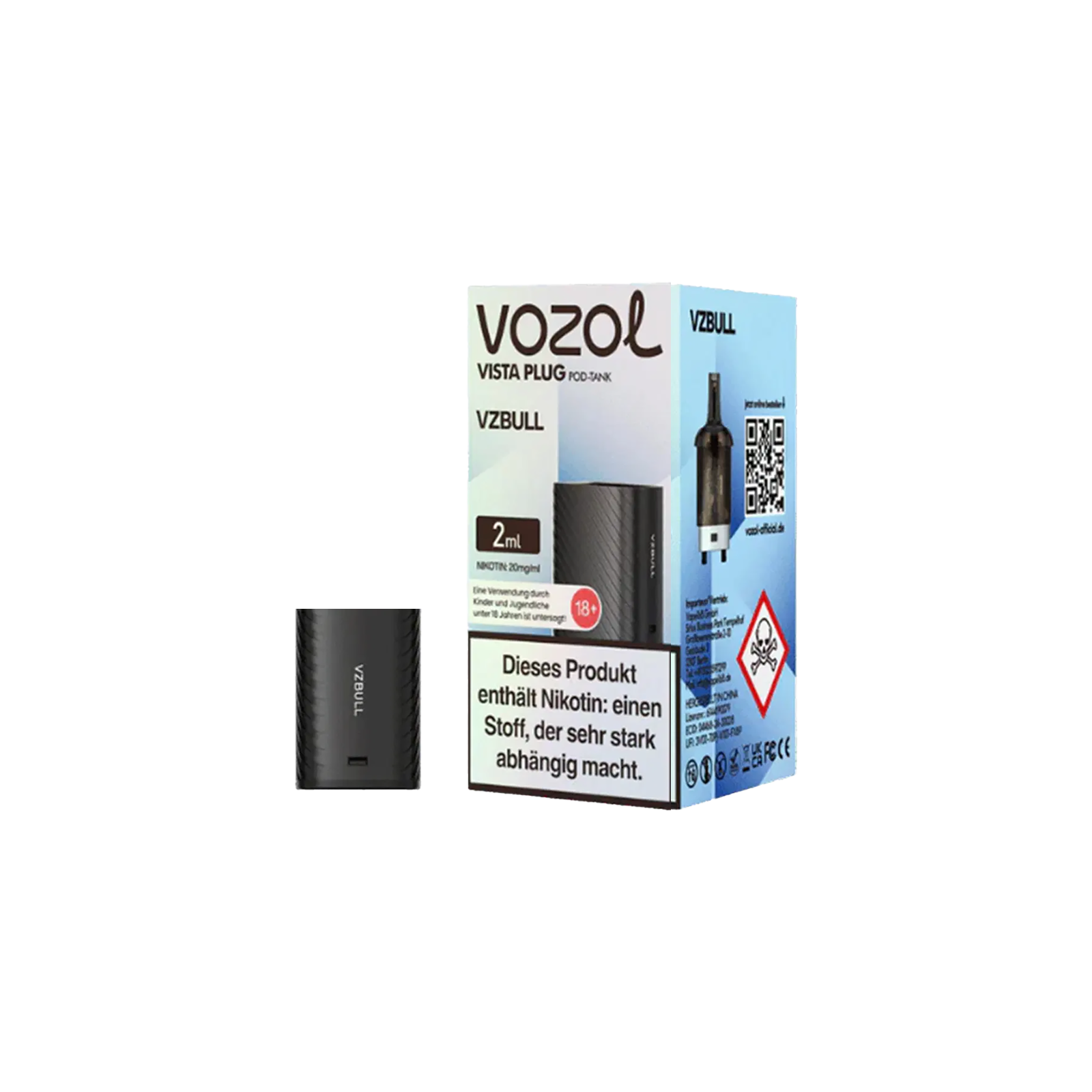 Vozol Vista Plug Verdampfer Pod 2ml – Frischer Geschmack