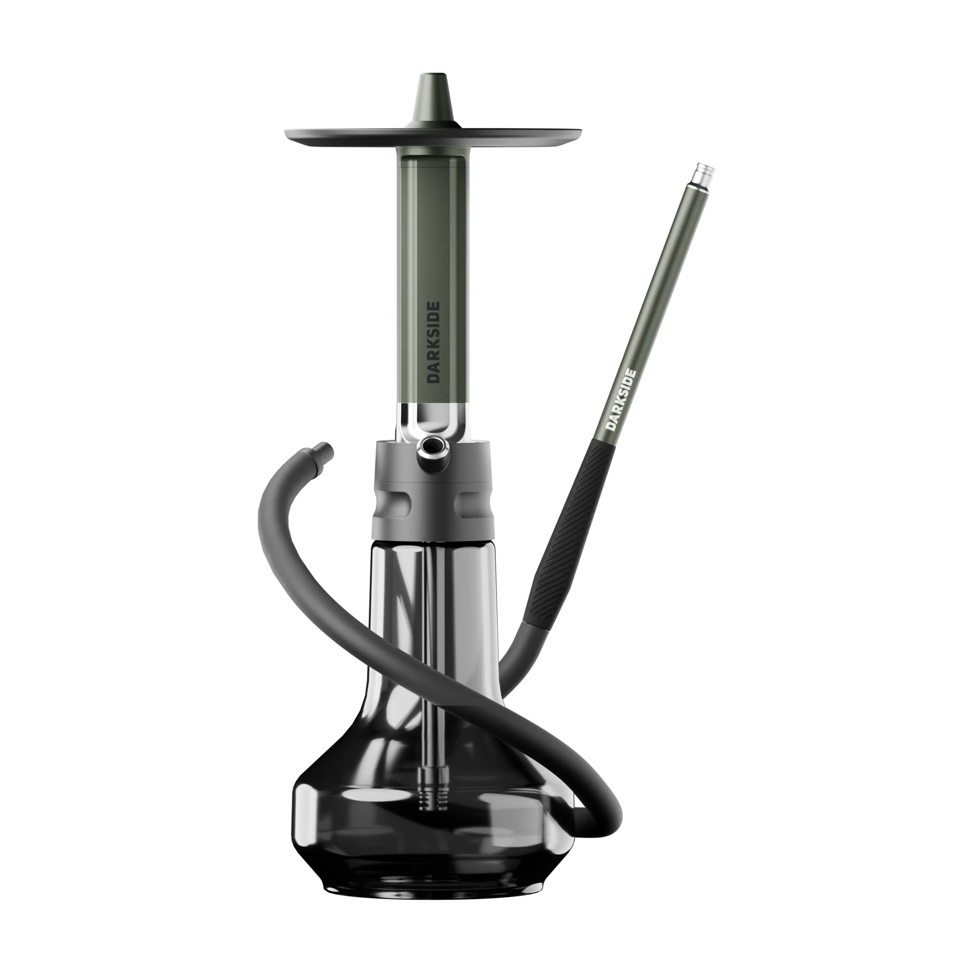 Darkside EVO Gr&uuml;n mit aufgestelltem Schlauch und Mundst&uuml;ck