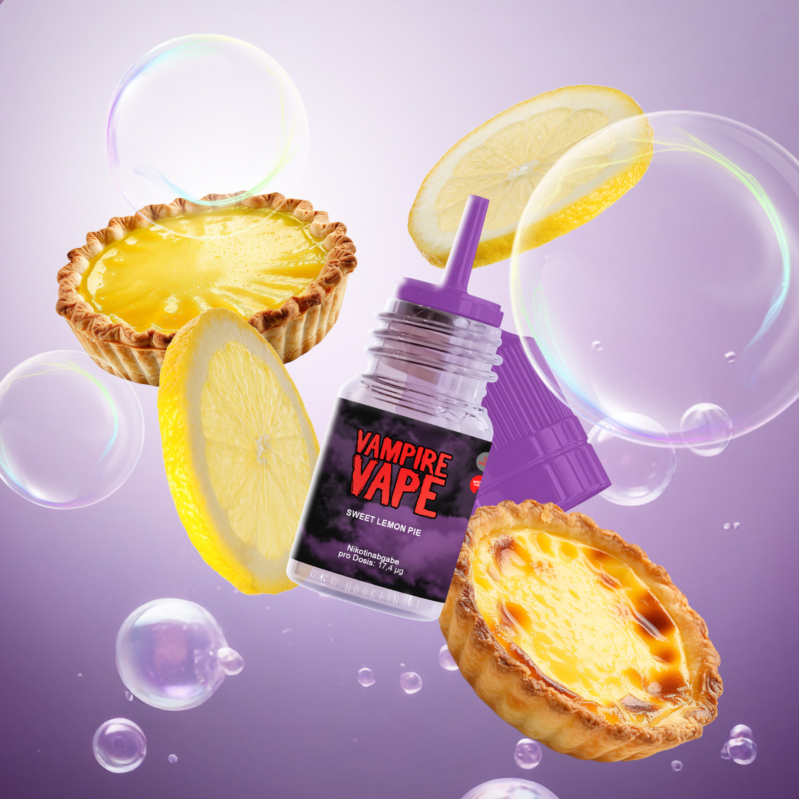 Vampire Vape E-Liquid Sweet Lemon Pie 10 ml 6 mg | E-Liquid g&uuml;nstig online 1