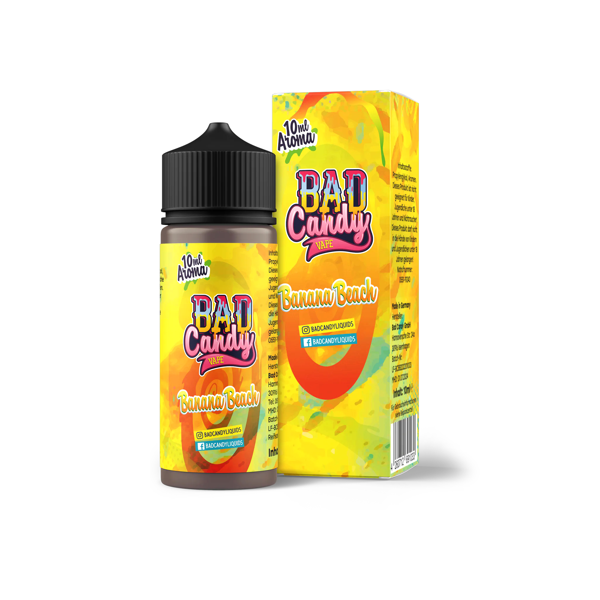 Bad Candy Aroma Longfill Banana Beach mit 10 ml Inhalt günstig bestellen 1