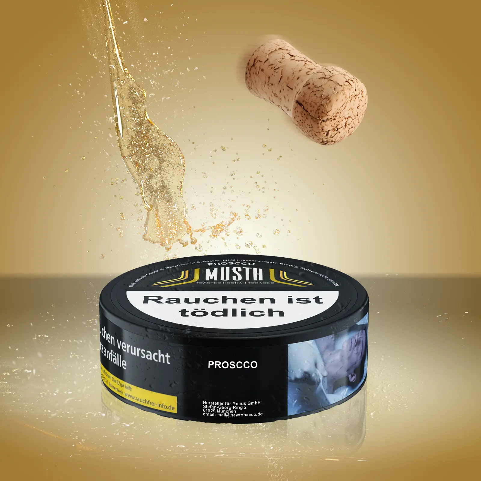 PROSCCO Shishatabak – Must H Darkblend mit spritzigem Prosecco-Aroma 1
