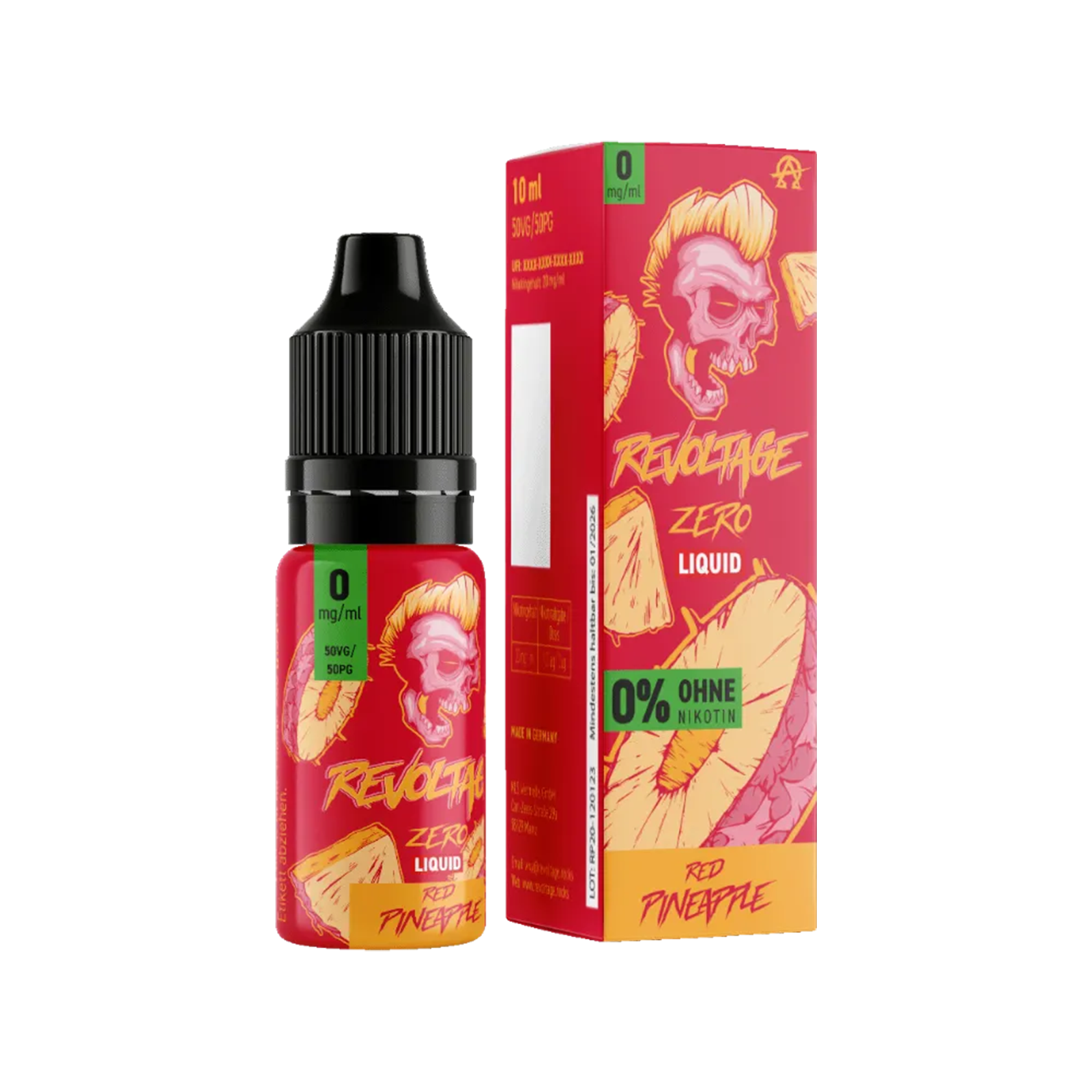 Revoltage - E-Liquid - Nikotinsalz - Red Pineapple - 10 ml - 0 mg 2