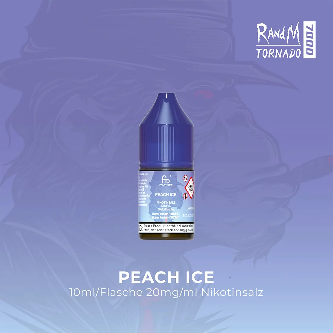 RandM Tornado 7000 Peach Ice E-Liquid Nikotinsalz 20 mg | Vape Liquids 1
