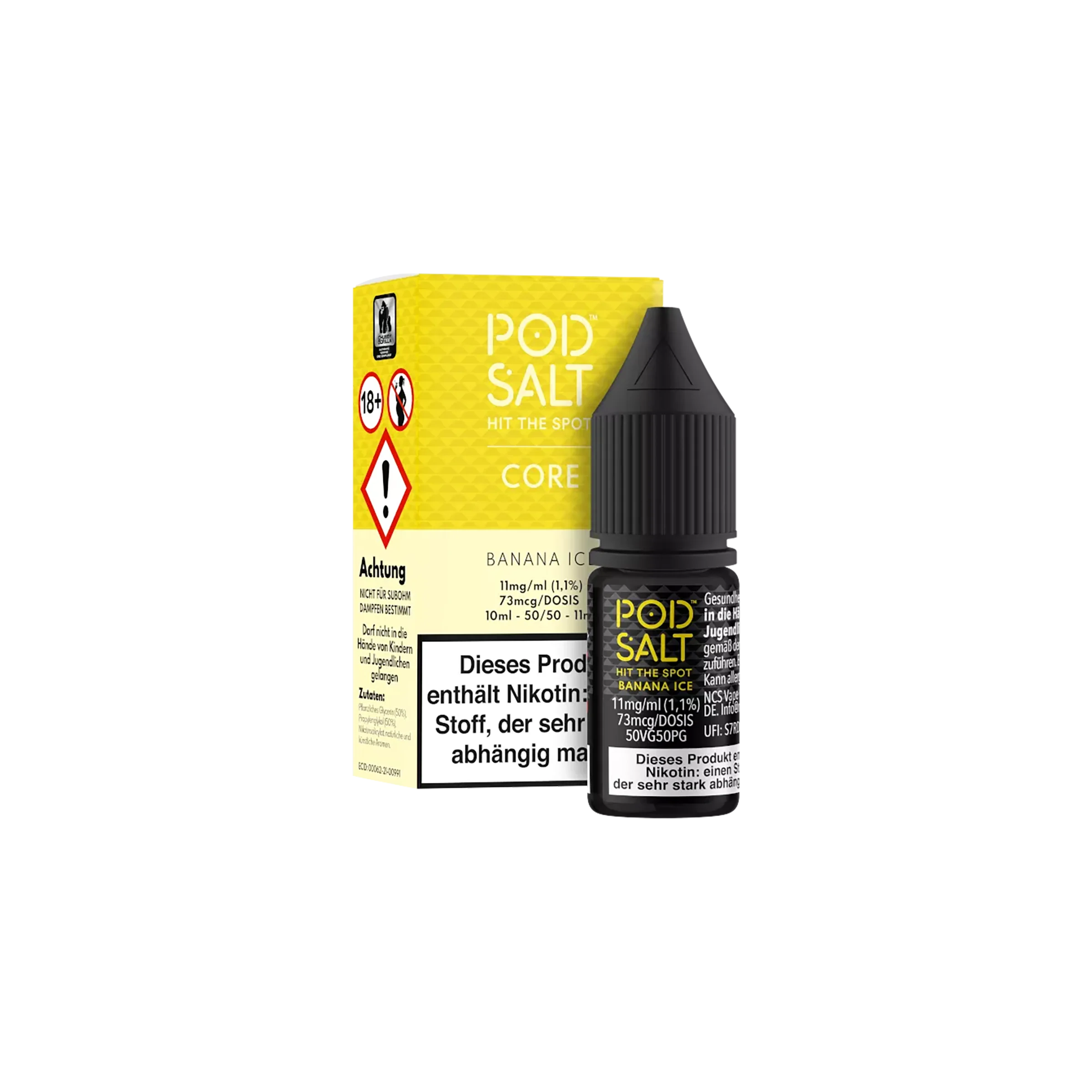 Pod Salt Core Liquid Banana Ice  10ml 11 mg  Nikotinsalz