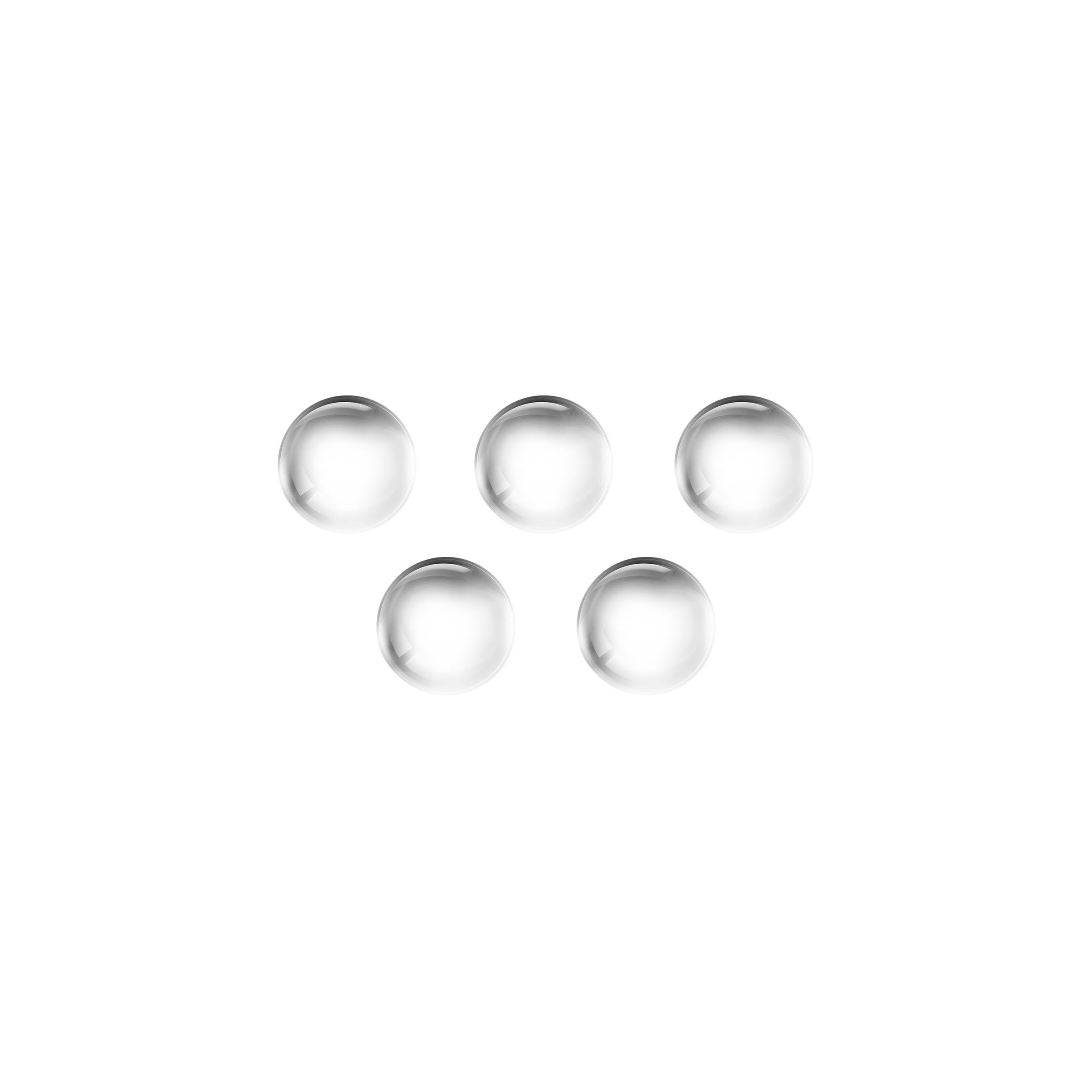AO - Valve  Ball - Glass - 11 mm - 5 Pcs.
