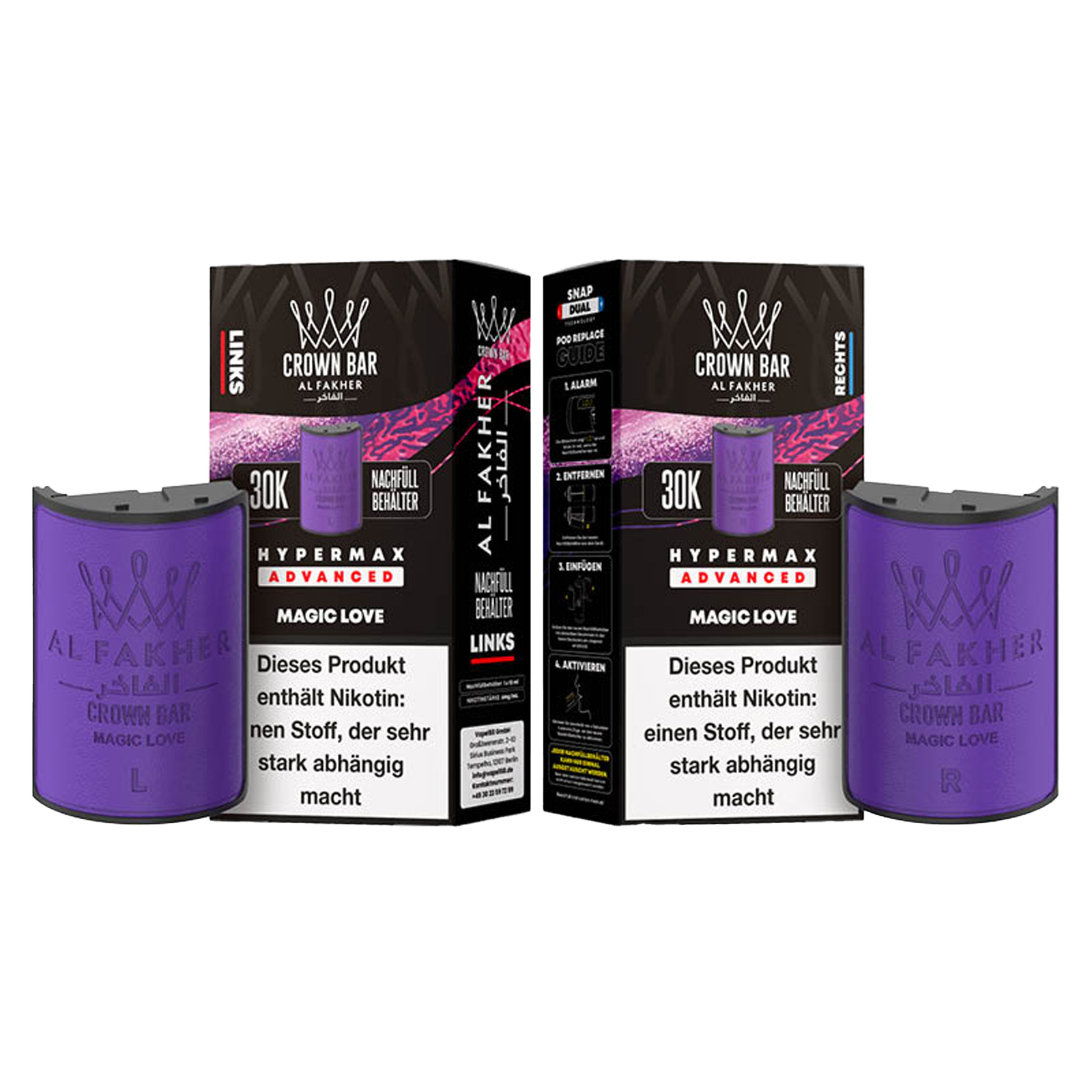 Al Fakher - Crown Bar - Hypermax - Advanced - 30K - Magic Love 3