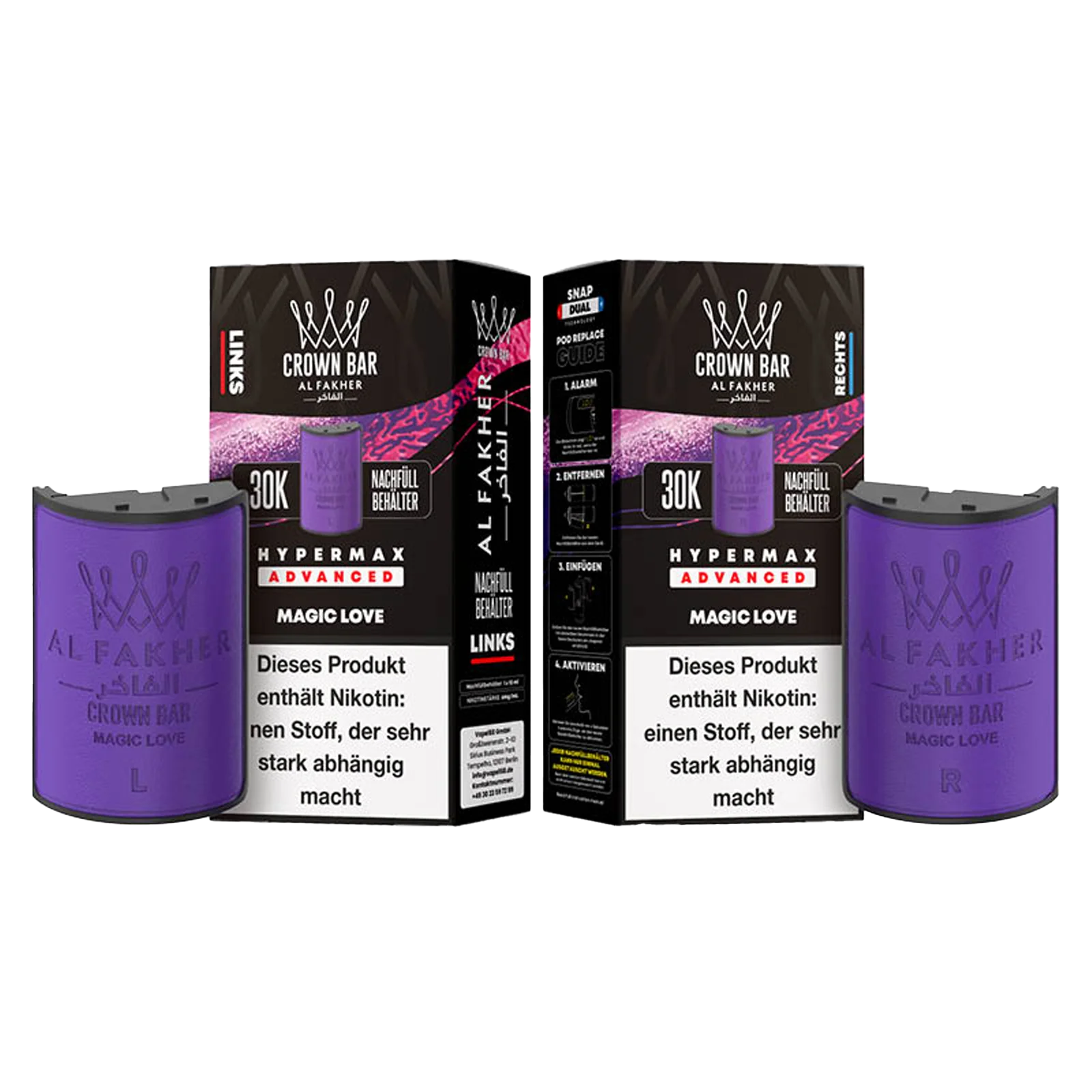 Al Fakher - Crown Bar - Hypermax - Advanced - 30K - Magic Love 3